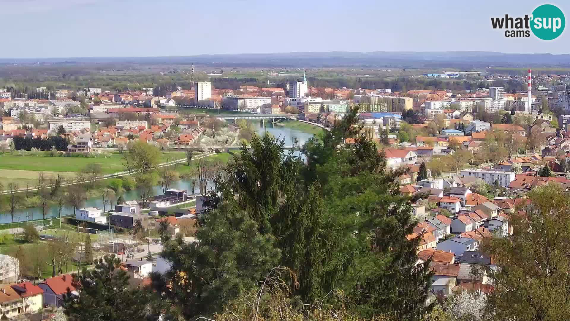 Spletna kamera Karlovac Dubovac grad – Pogled v živo na zgodovinsko znamenitost Karlovca