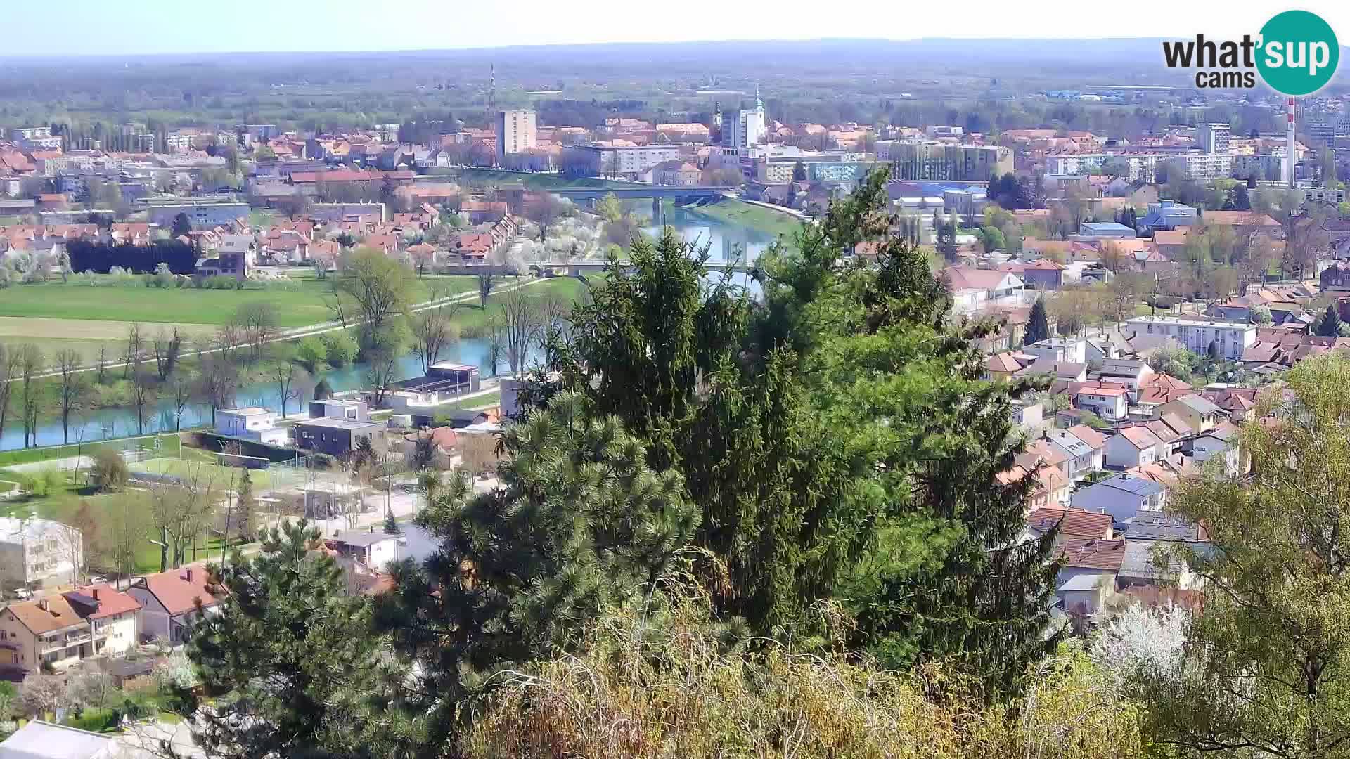 Spletna kamera Karlovac Dubovac grad – Pogled v živo na zgodovinsko znamenitost Karlovca
