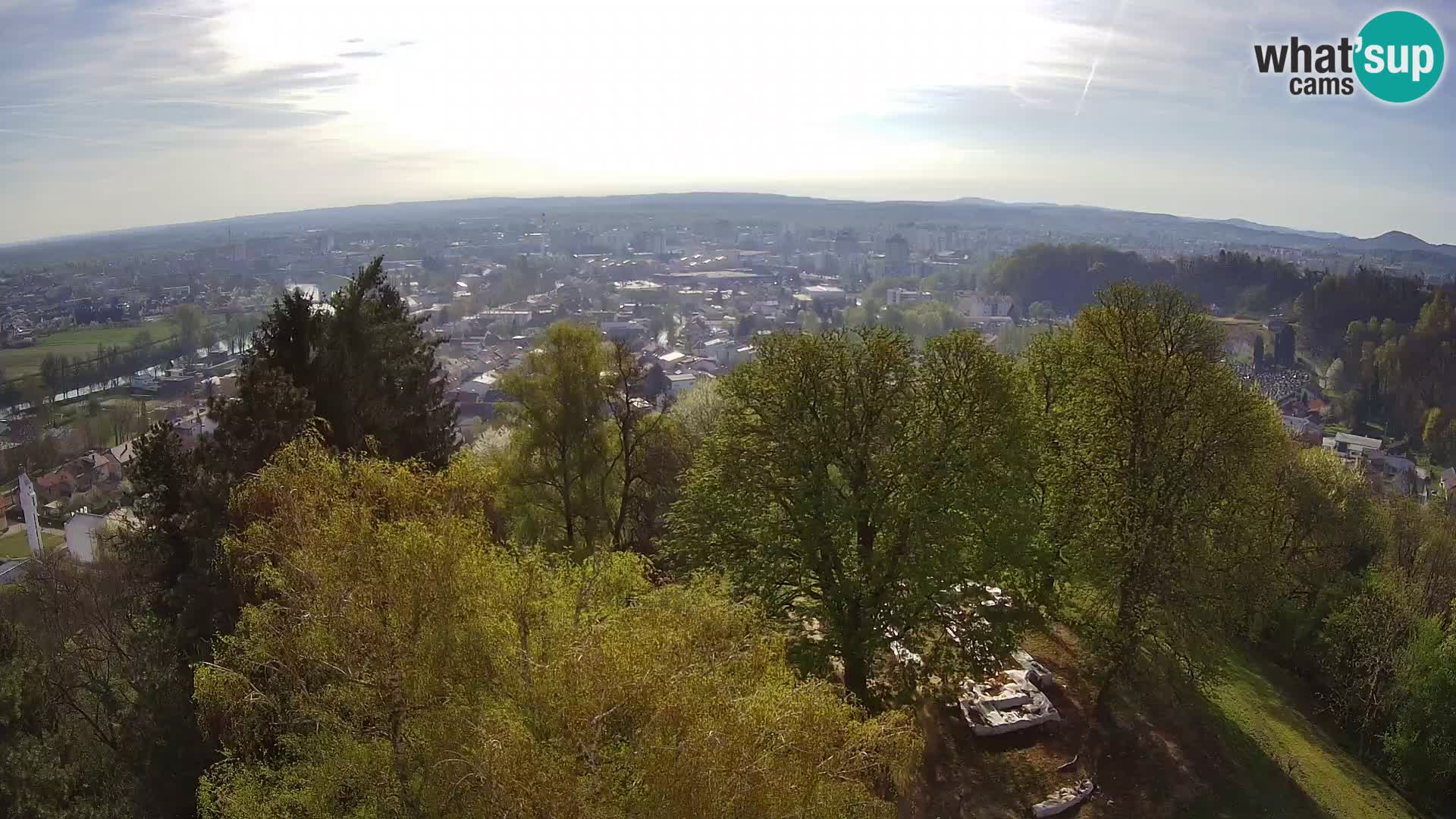 Spletna kamera Karlovac Dubovac grad – Pogled v živo na zgodovinsko znamenitost Karlovca