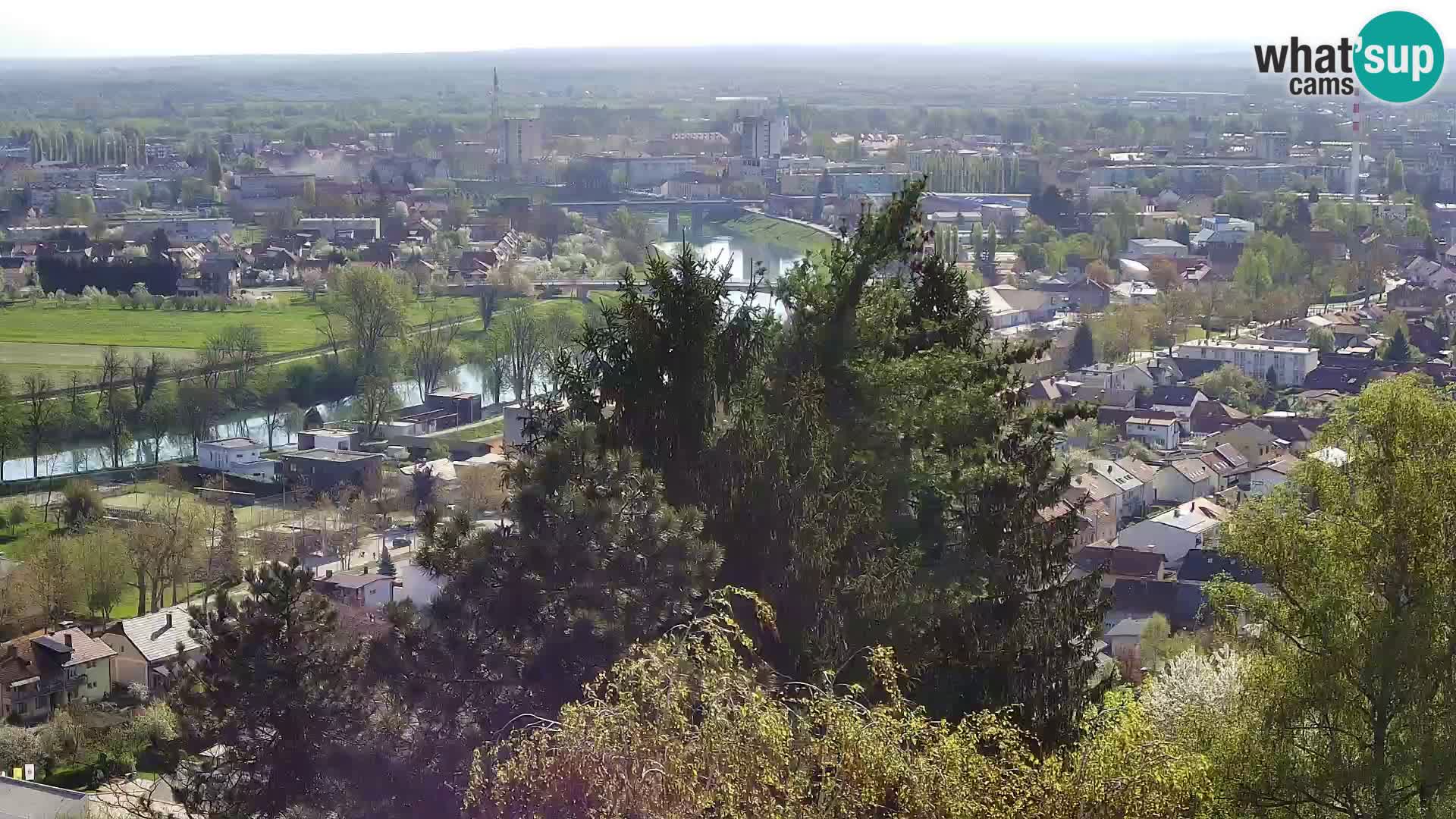 Spletna kamera Karlovac Dubovac grad – Pogled v živo na zgodovinsko znamenitost Karlovca