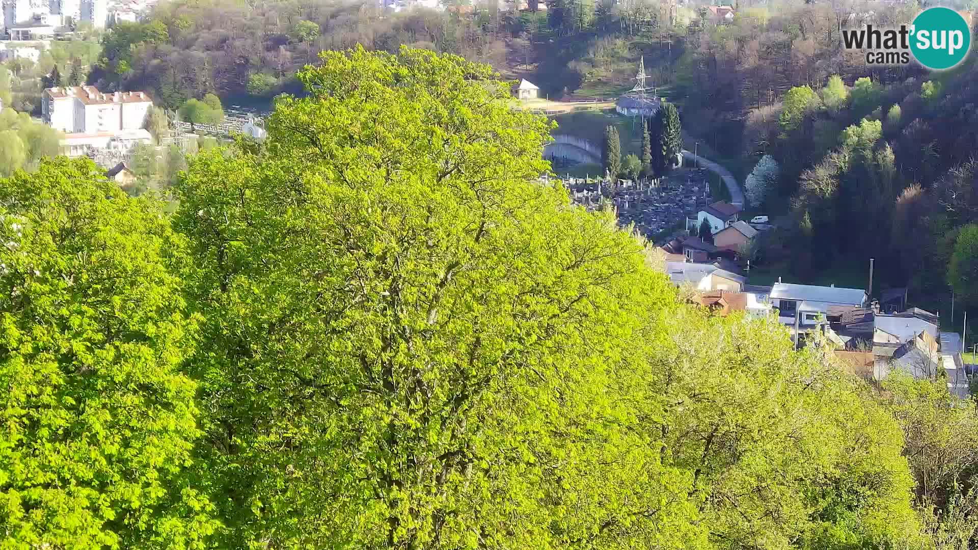 Spletna kamera Karlovac Dubovac grad – Pogled v živo na zgodovinsko znamenitost Karlovca