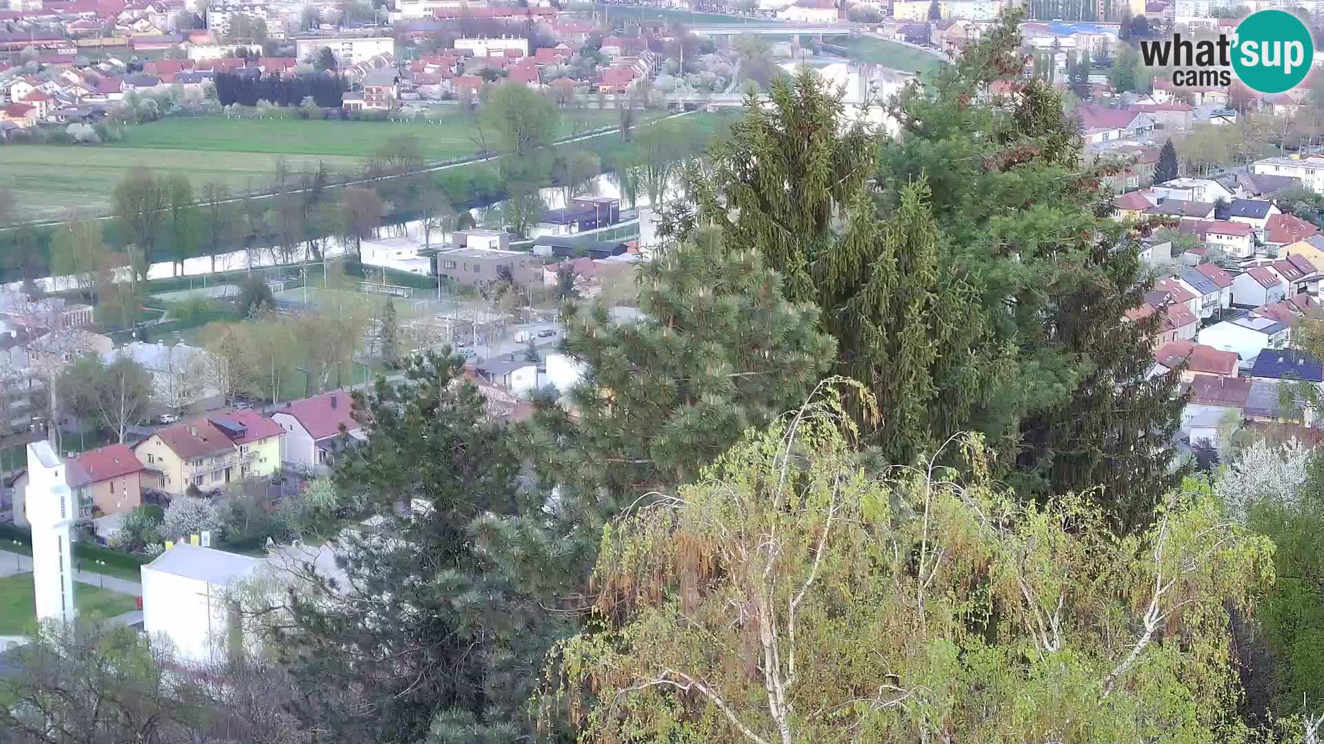 Spletna kamera Karlovac Dubovac grad – Pogled v živo na zgodovinsko znamenitost Karlovca