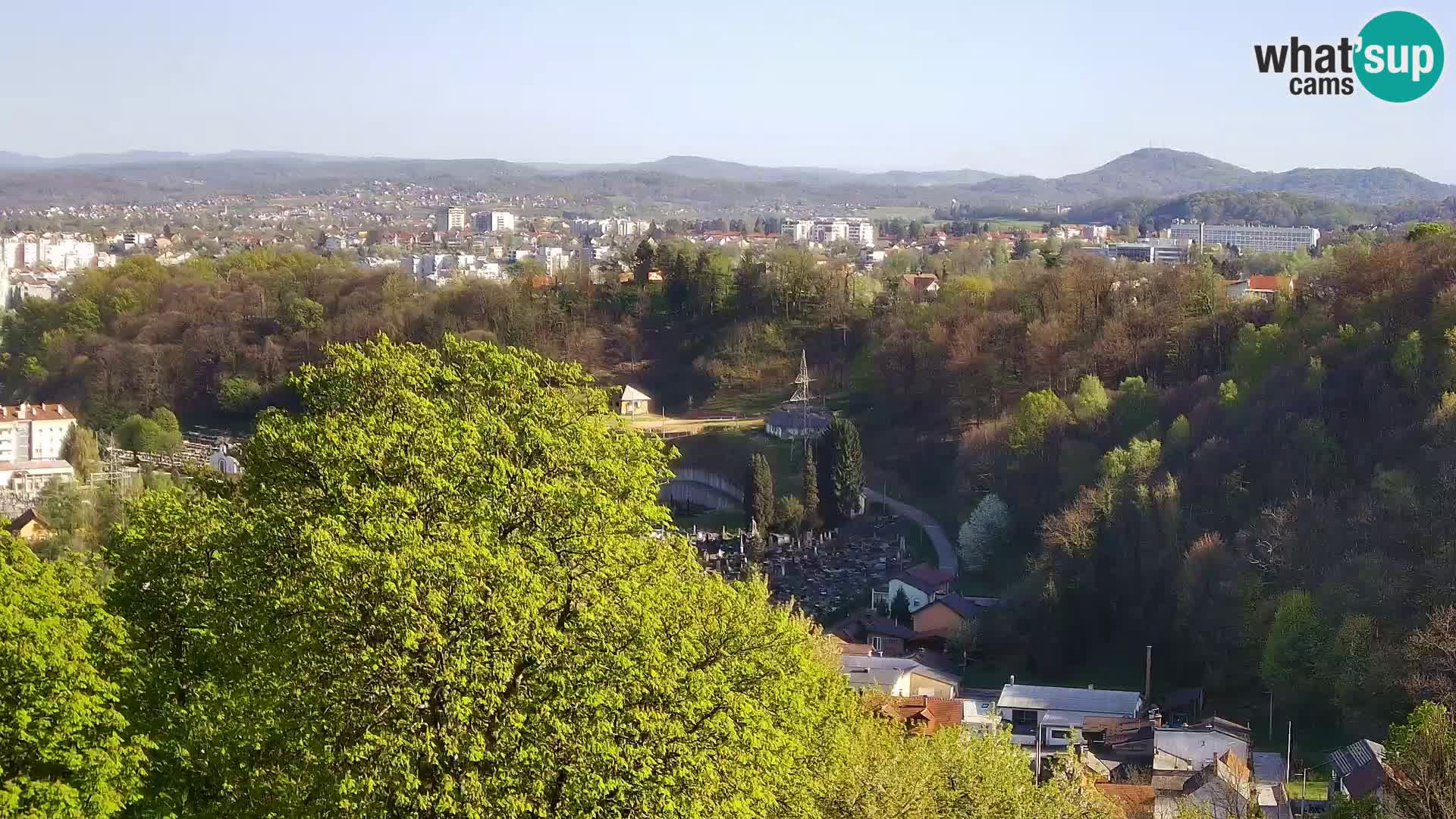 Spletna kamera Karlovac Dubovac grad – Pogled v živo na zgodovinsko znamenitost Karlovca