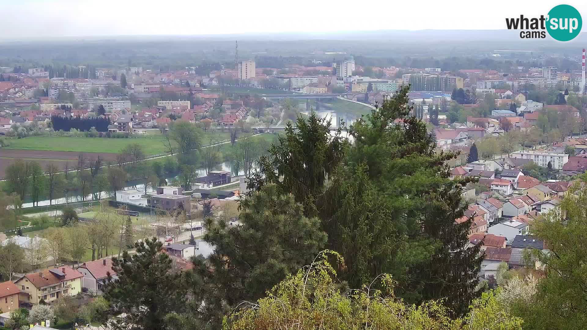 Spletna kamera Karlovac Dubovac grad – Pogled v živo na zgodovinsko znamenitost Karlovca