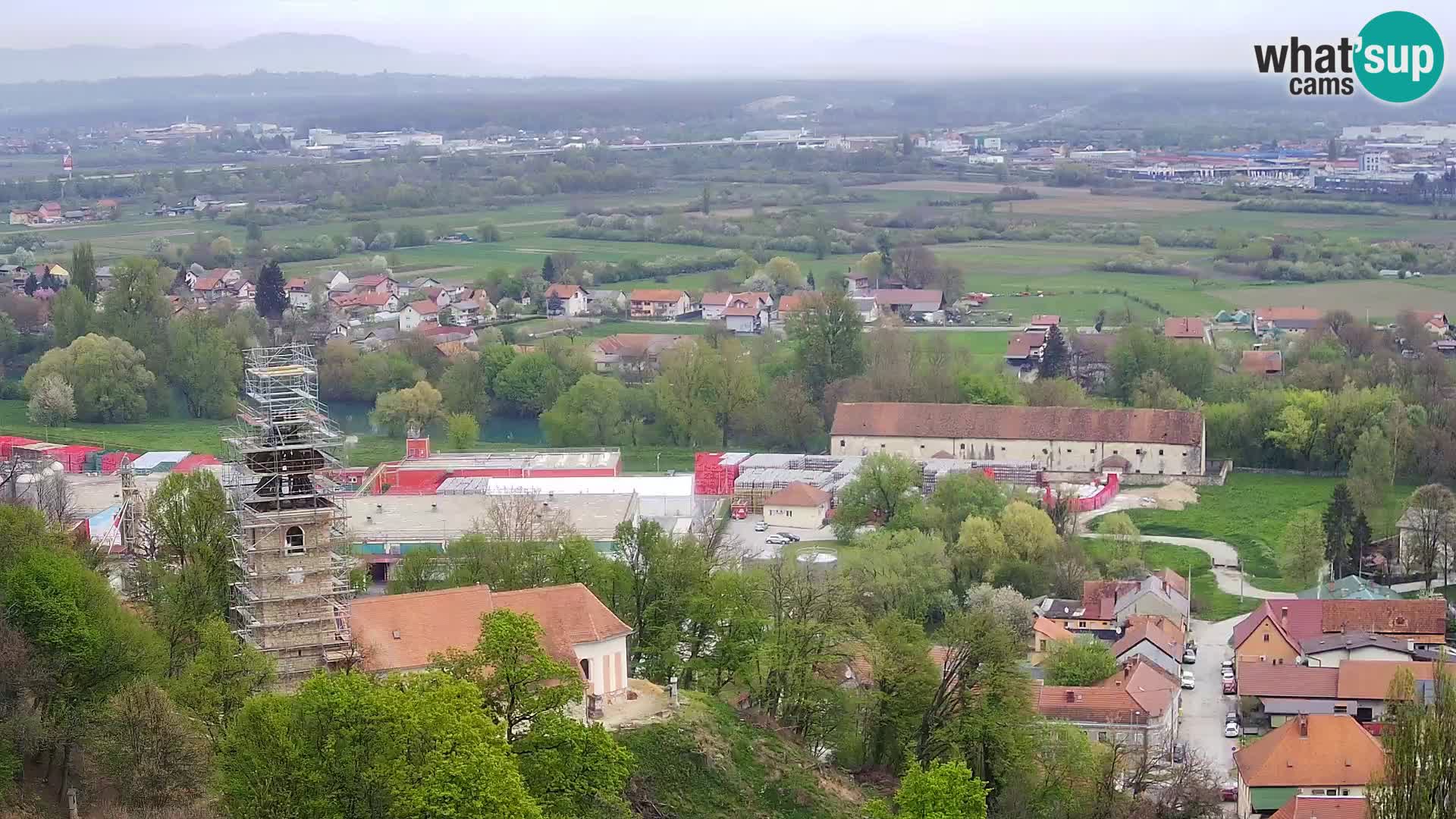 Spletna kamera Karlovac Dubovac grad – Pogled v živo na zgodovinsko znamenitost Karlovca