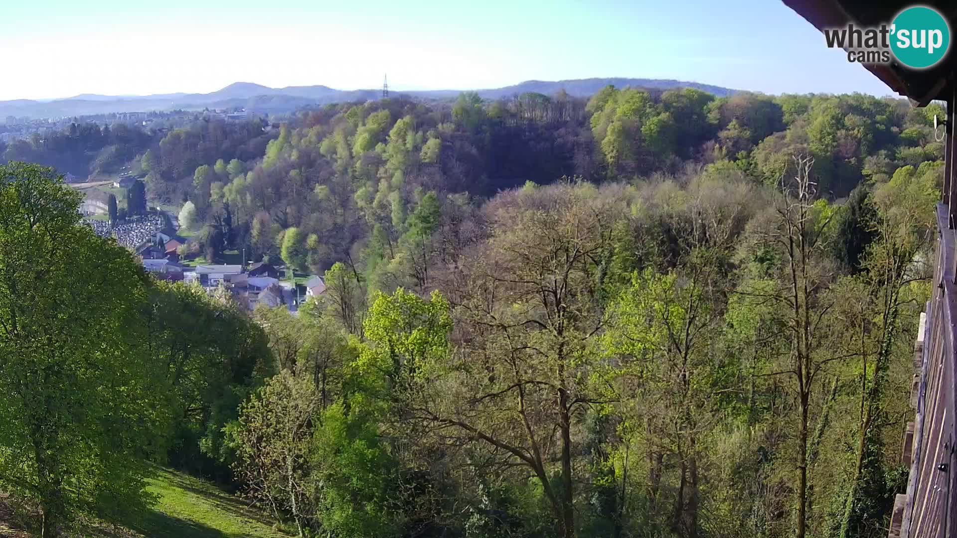 Spletna kamera Karlovac Dubovac grad – Pogled v živo na zgodovinsko znamenitost Karlovca