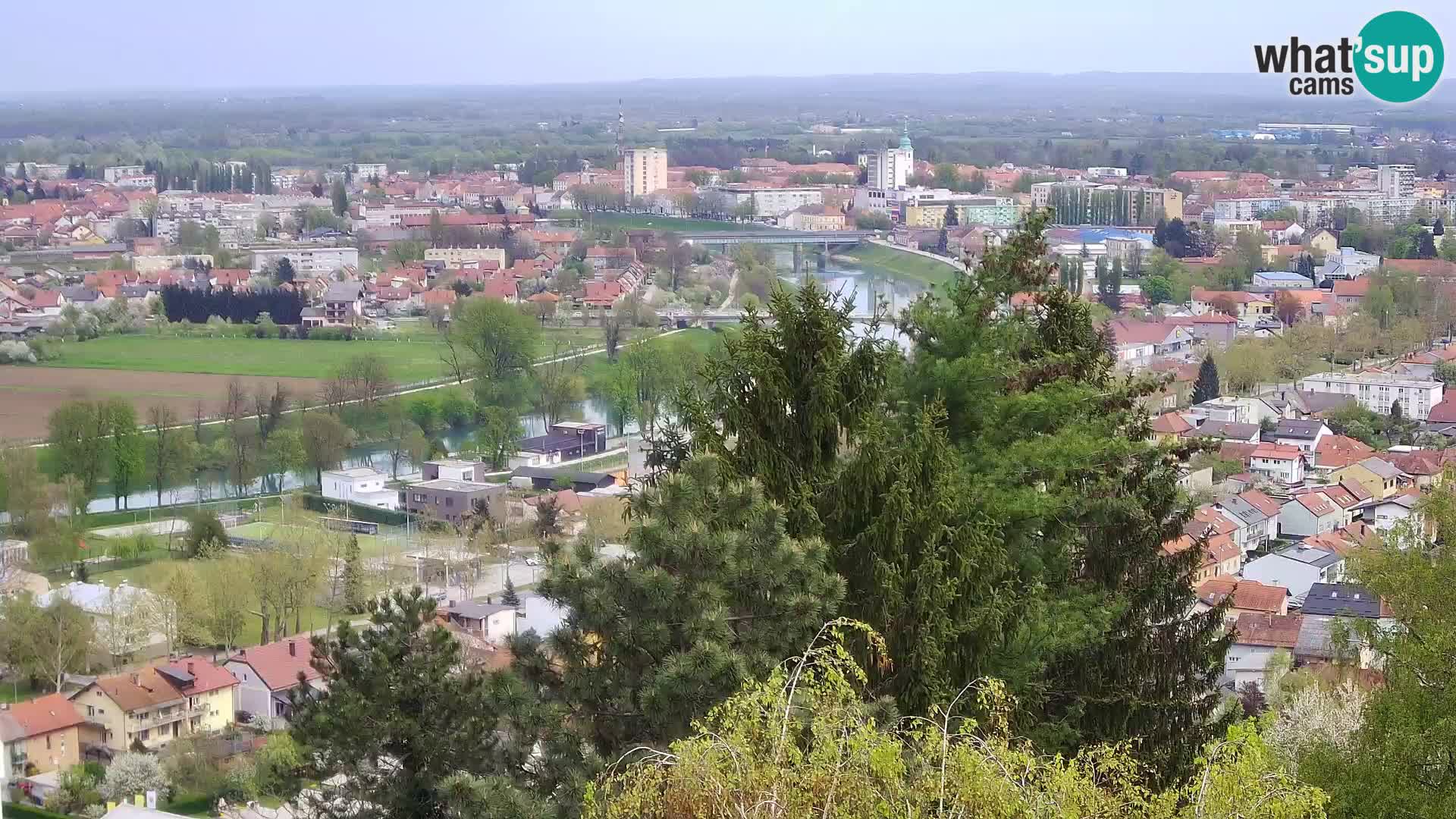 Spletna kamera Karlovac Dubovac grad – Pogled v živo na zgodovinsko znamenitost Karlovca