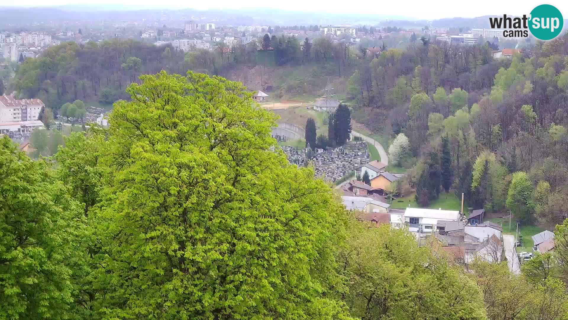 Spletna kamera Karlovac Dubovac grad – Pogled v živo na zgodovinsko znamenitost Karlovca