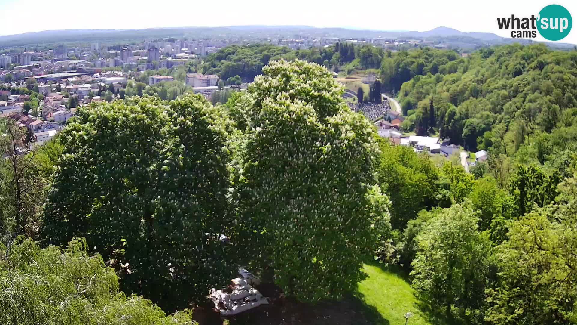 Webcam Karlovac Château Dubovac – Vue en direct de ce monument historique