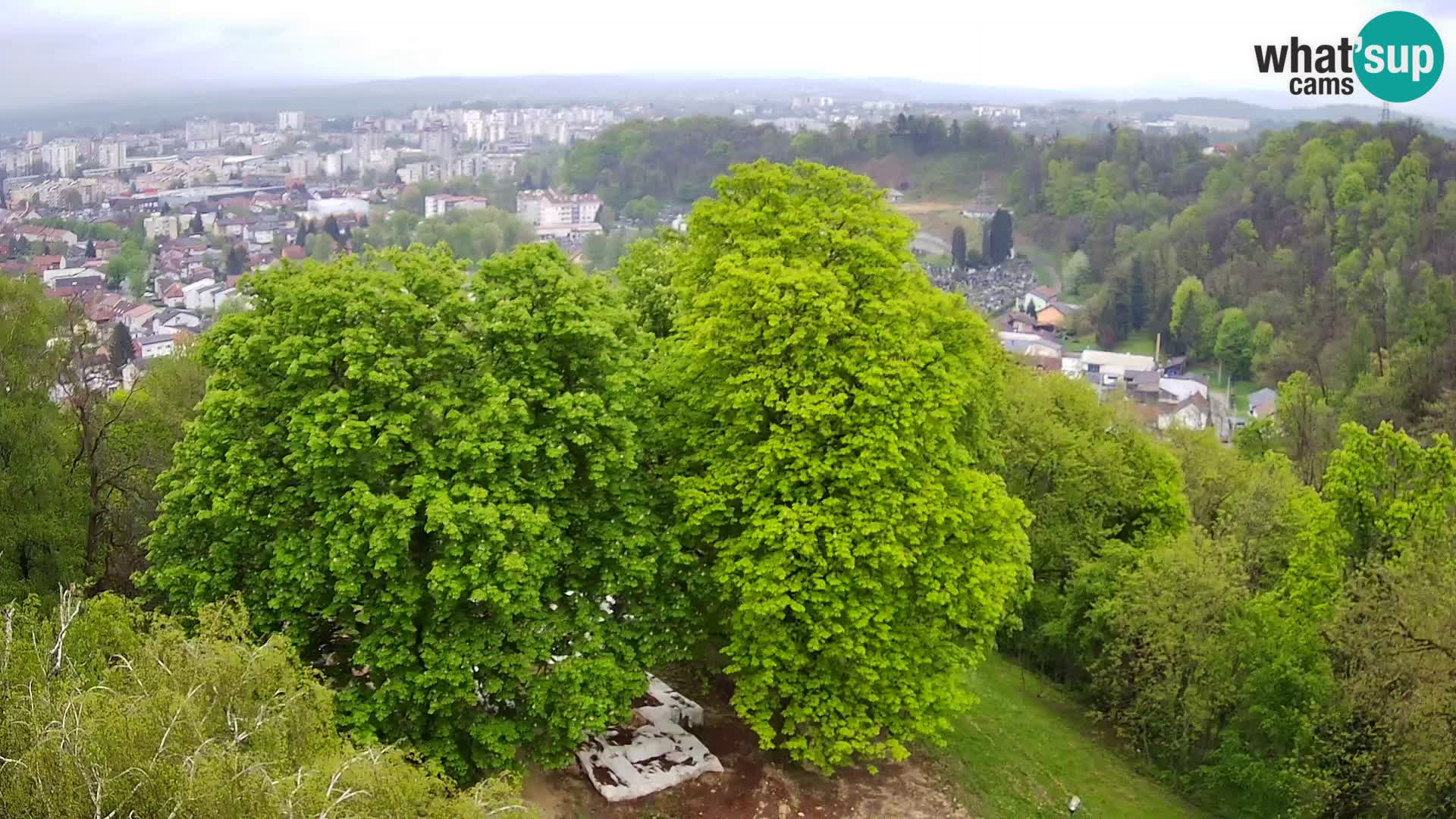 Spletna kamera Karlovac Dubovac grad – Pogled v živo na zgodovinsko znamenitost Karlovca