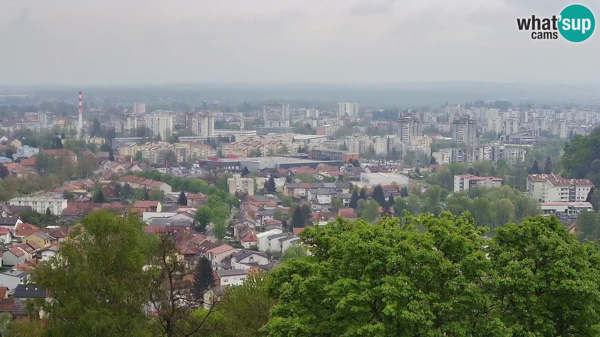 Spletna kamera Karlovac Dubovac grad – Pogled v živo na zgodovinsko znamenitost Karlovca