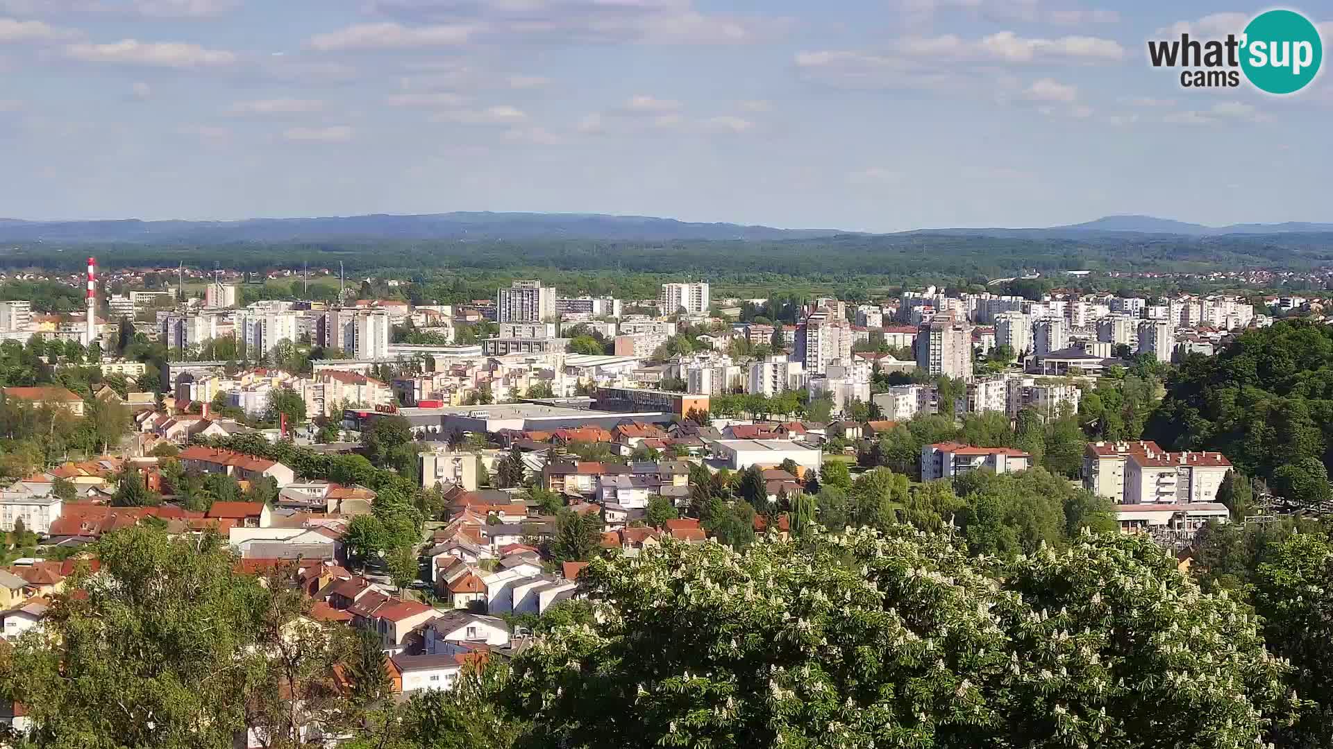 Spletna kamera Karlovac Dubovac grad – Pogled v živo na zgodovinsko znamenitost Karlovca