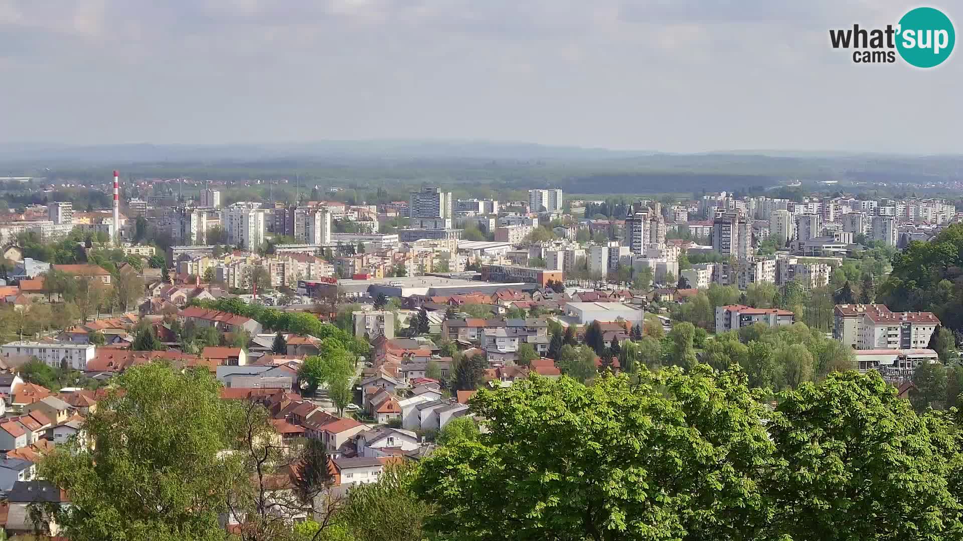 Spletna kamera Karlovac Dubovac grad – Pogled v živo na zgodovinsko znamenitost Karlovca