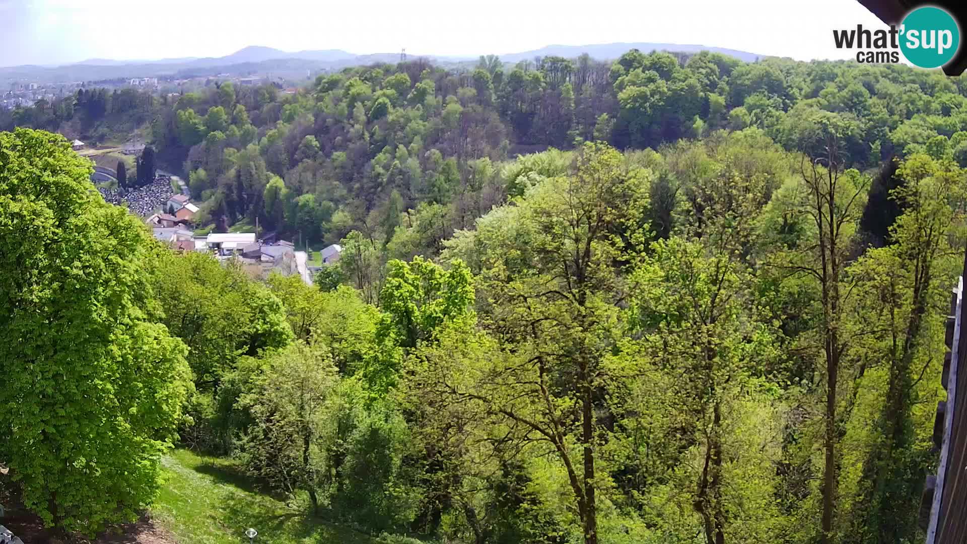 Spletna kamera Karlovac Dubovac grad – Pogled v živo na zgodovinsko znamenitost Karlovca