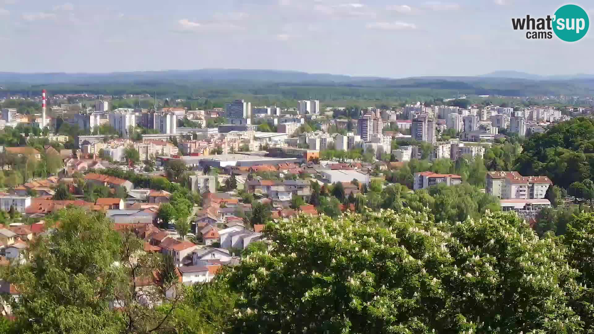 Spletna kamera Karlovac Dubovac grad – Pogled v živo na zgodovinsko znamenitost Karlovca