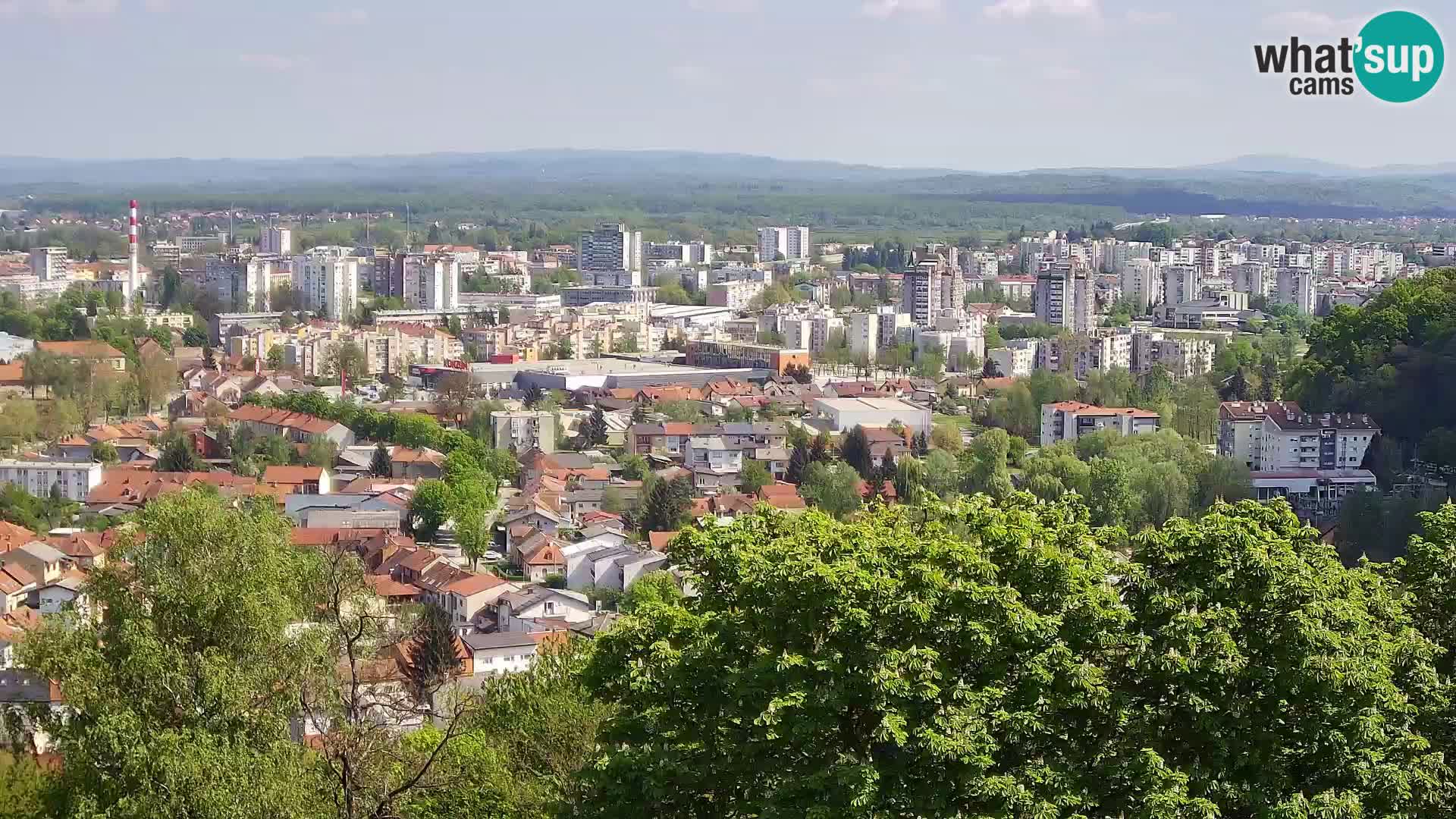 Spletna kamera Karlovac Dubovac grad – Pogled v živo na zgodovinsko znamenitost Karlovca