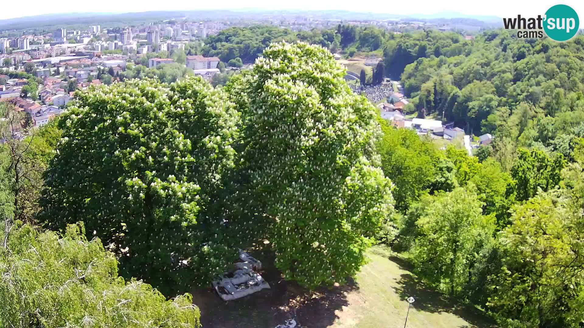 Spletna kamera Karlovac Dubovac grad – Pogled v živo na zgodovinsko znamenitost Karlovca