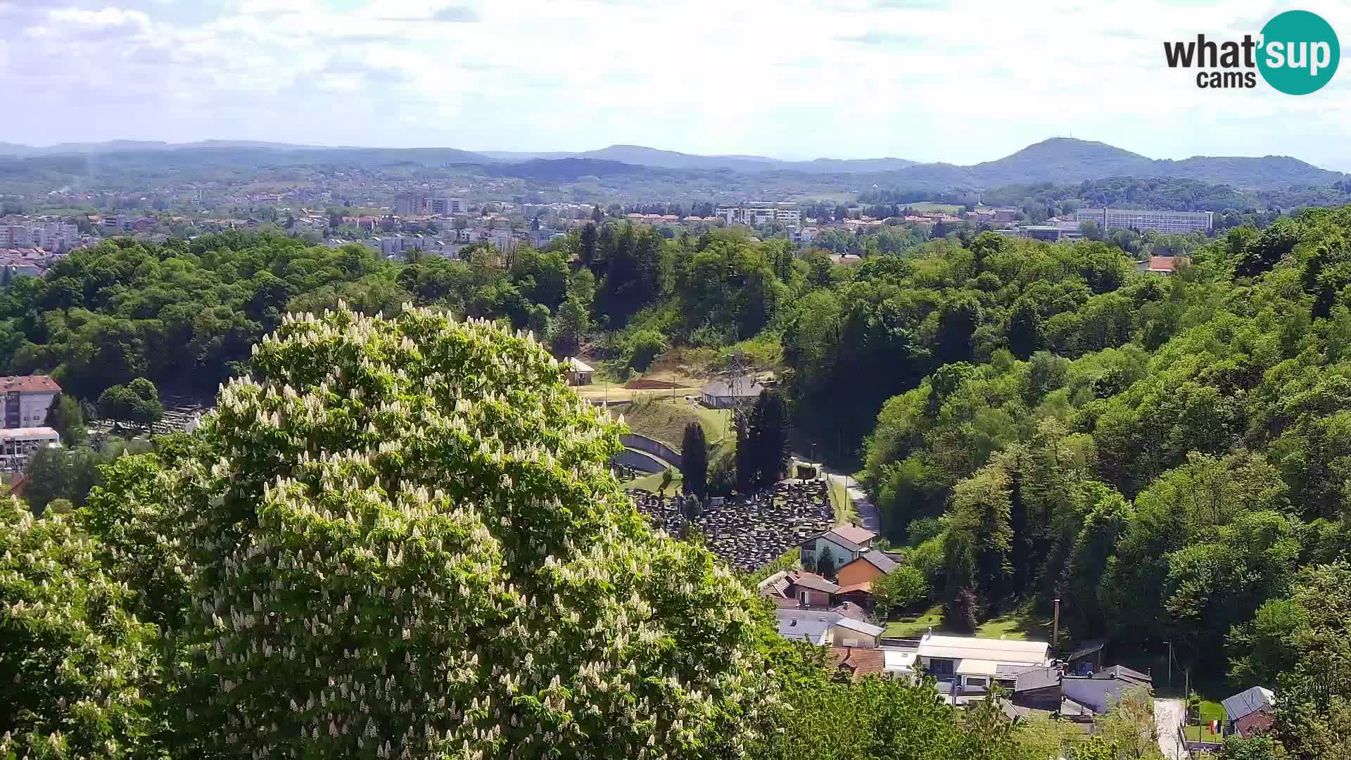Spletna kamera Karlovac Dubovac grad – Pogled v živo na zgodovinsko znamenitost Karlovca