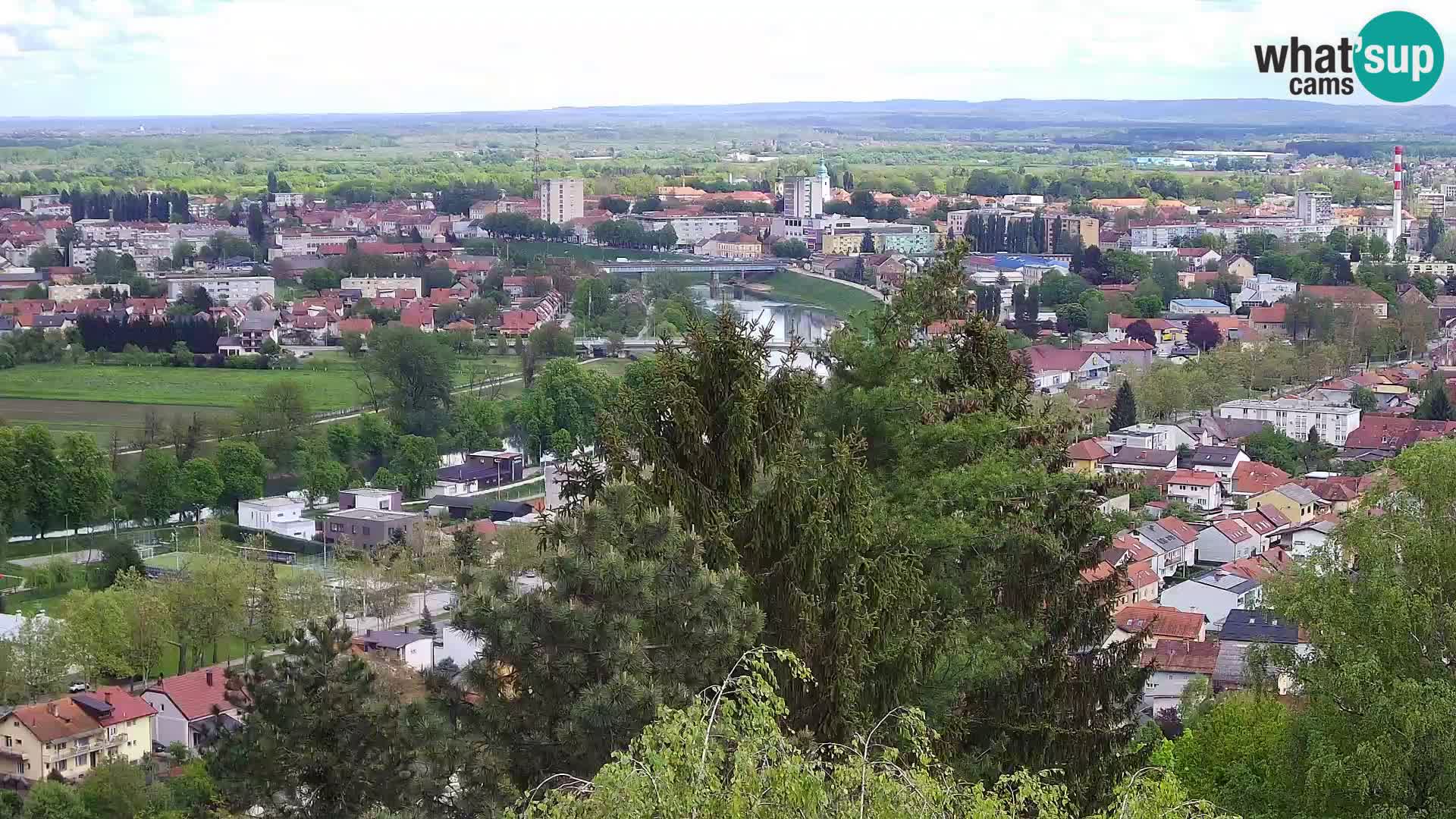 Spletna kamera Karlovac Dubovac grad – Pogled v živo na zgodovinsko znamenitost Karlovca