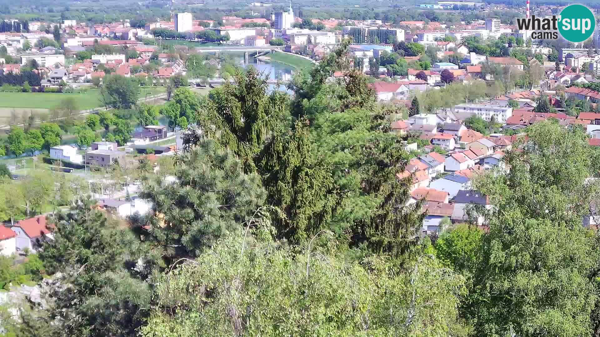 Spletna kamera Karlovac Dubovac grad – Pogled v živo na zgodovinsko znamenitost Karlovca