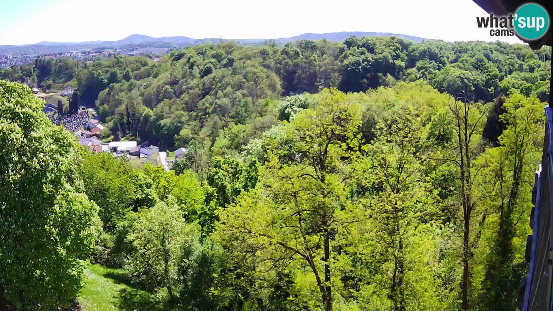 Spletna kamera Karlovac Dubovac grad – Pogled v živo na zgodovinsko znamenitost Karlovca