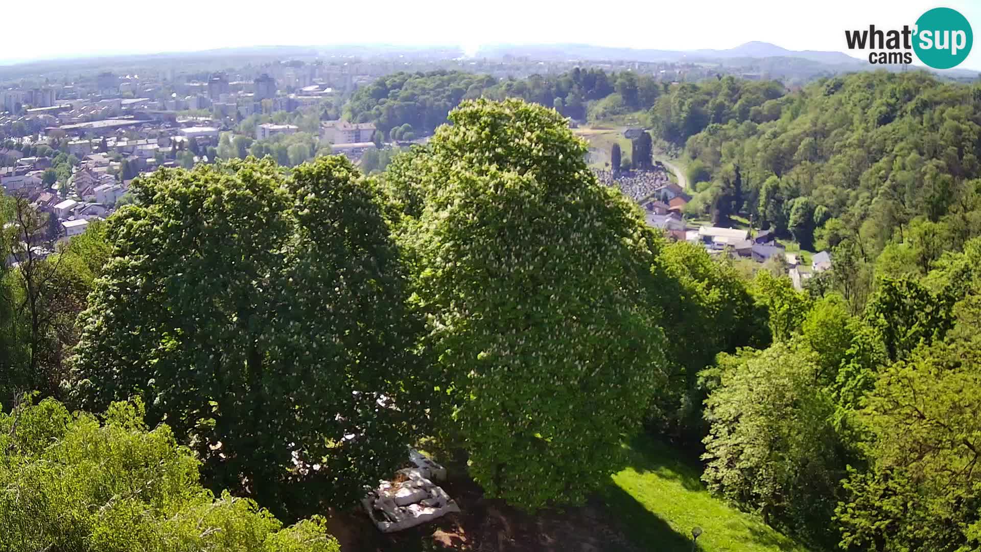Spletna kamera Karlovac Dubovac grad – Pogled v živo na zgodovinsko znamenitost Karlovca