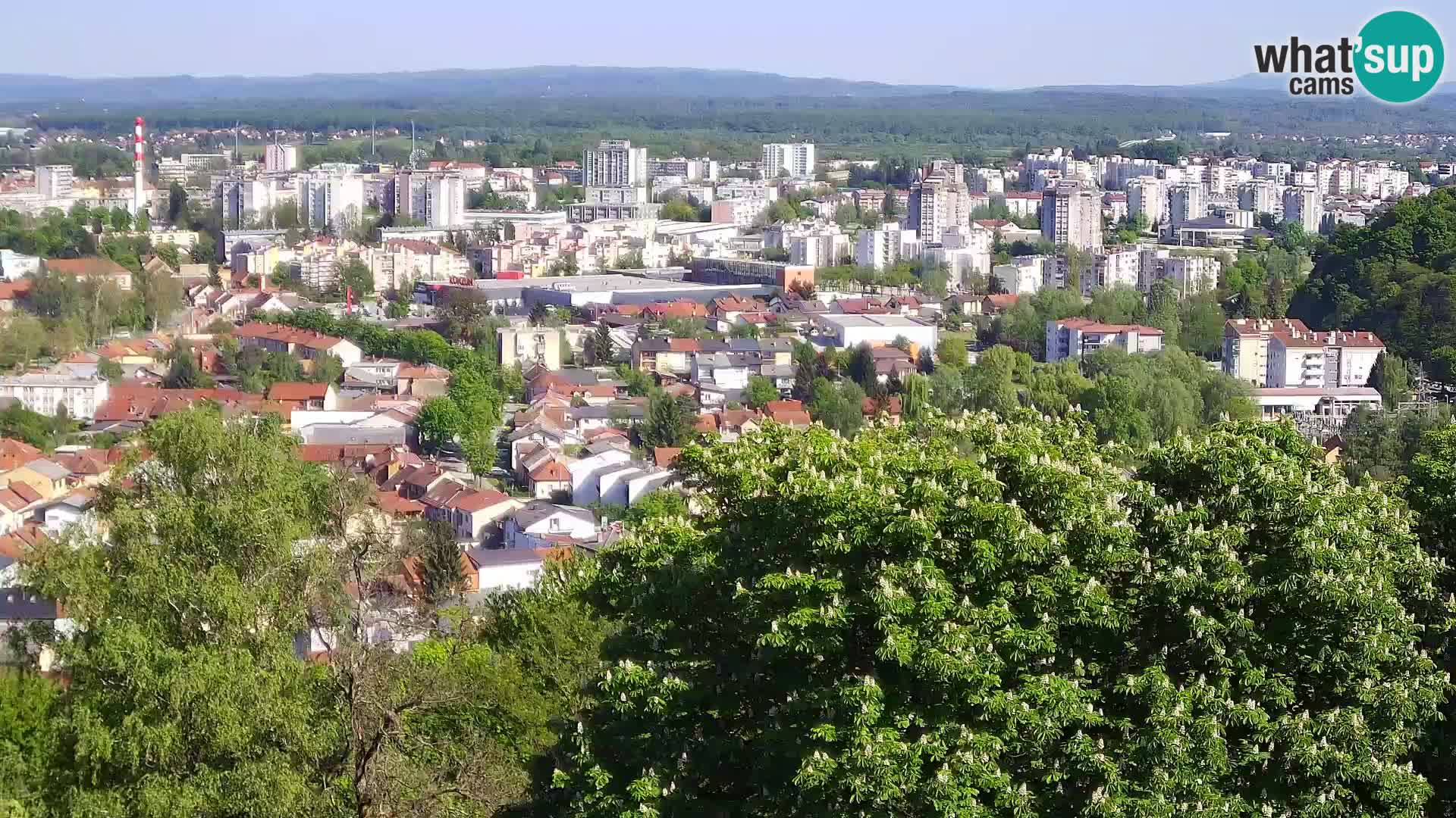 Spletna kamera Karlovac Dubovac grad – Pogled v živo na zgodovinsko znamenitost Karlovca