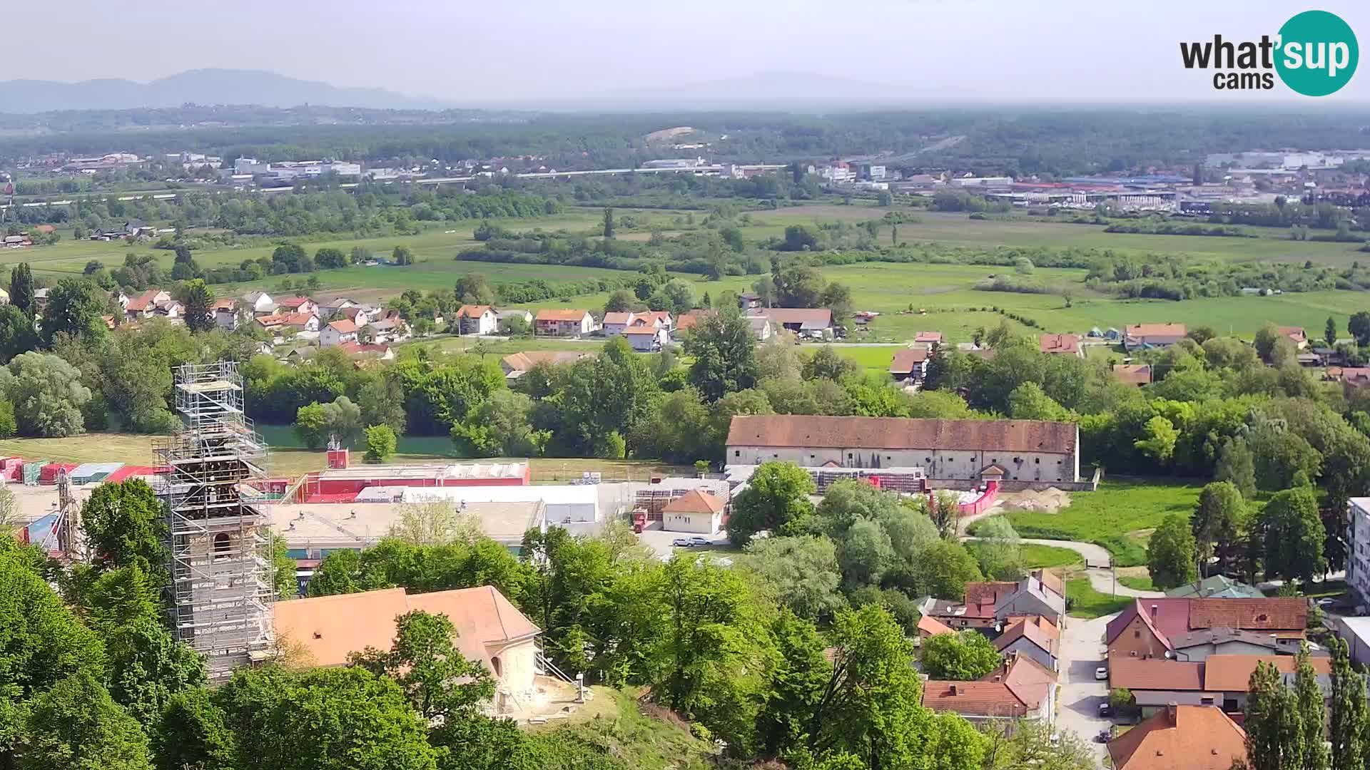 Spletna kamera Karlovac Dubovac grad – Pogled v živo na zgodovinsko znamenitost Karlovca