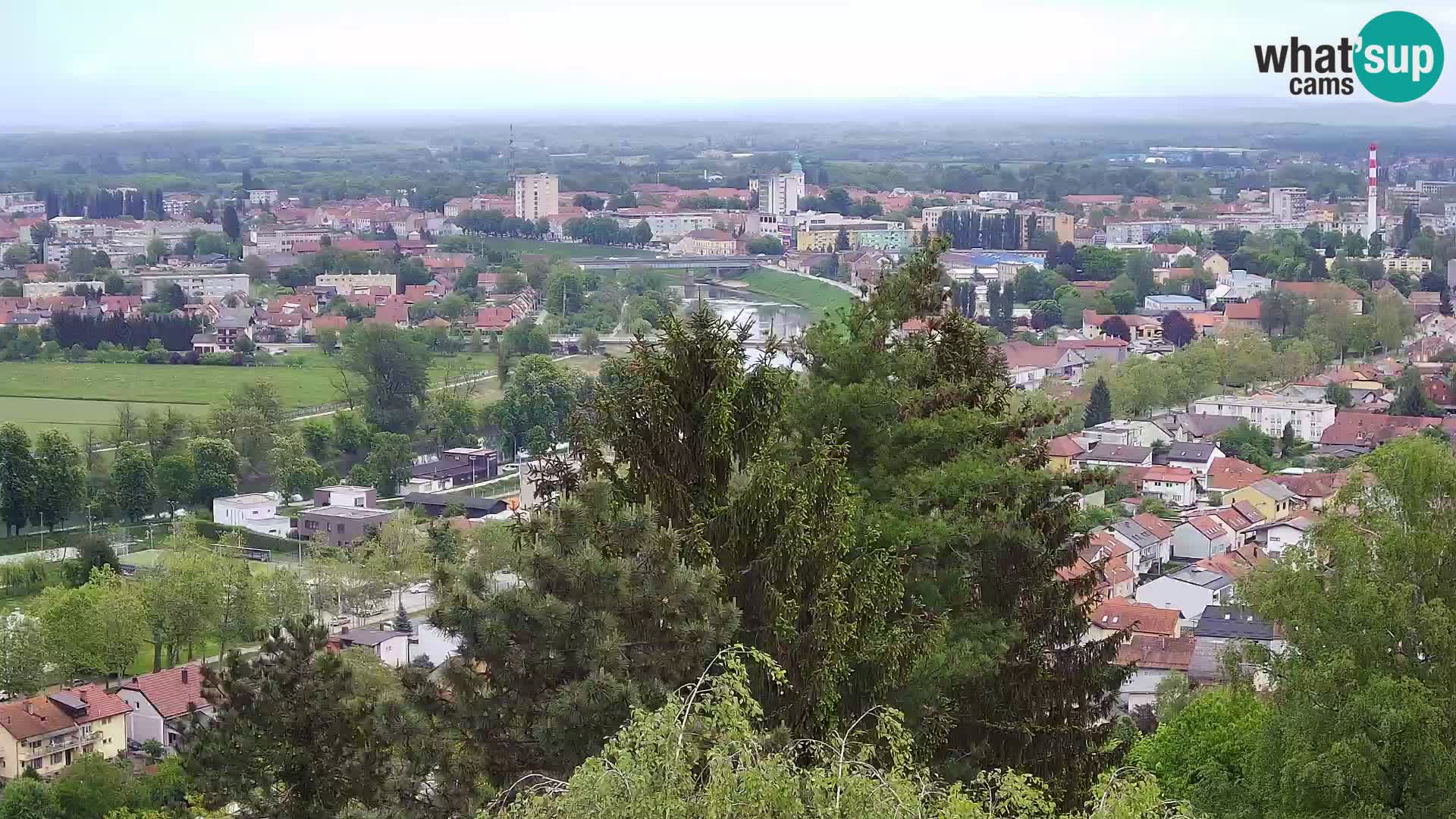 Spletna kamera Karlovac Dubovac grad – Pogled v živo na zgodovinsko znamenitost Karlovca