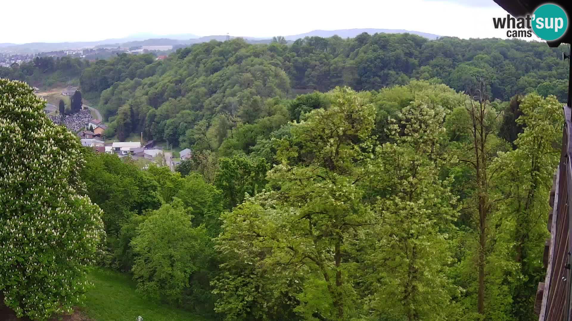 Spletna kamera Karlovac Dubovac grad – Pogled v živo na zgodovinsko znamenitost Karlovca