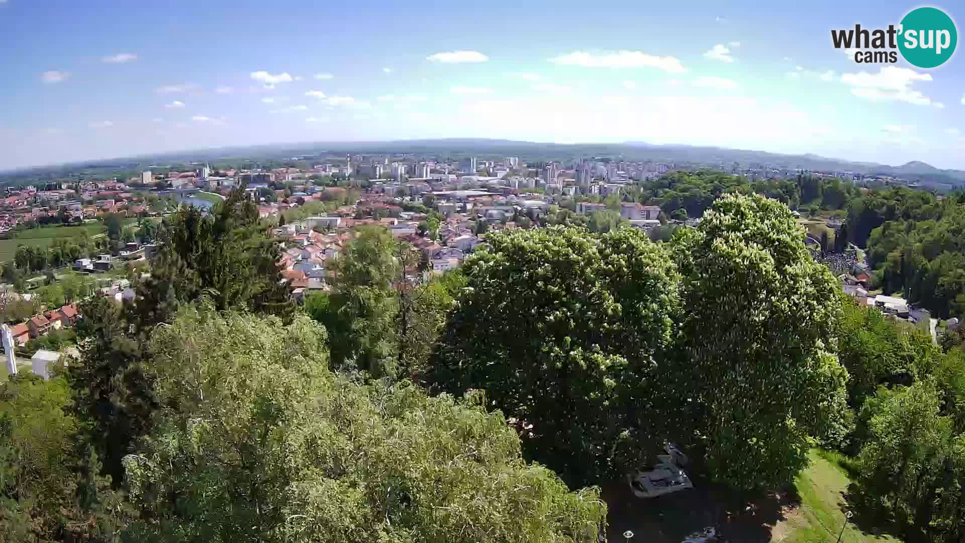 Spletna kamera Karlovac Dubovac grad – Pogled v živo na zgodovinsko znamenitost Karlovca