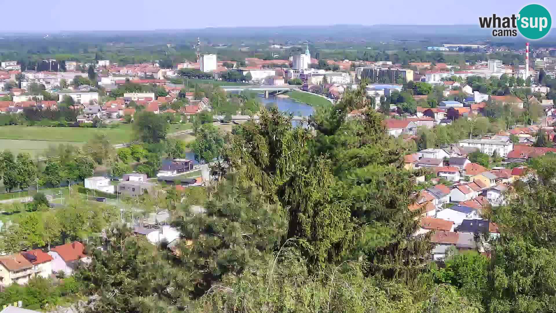 Spletna kamera Karlovac Dubovac grad – Pogled v živo na zgodovinsko znamenitost Karlovca