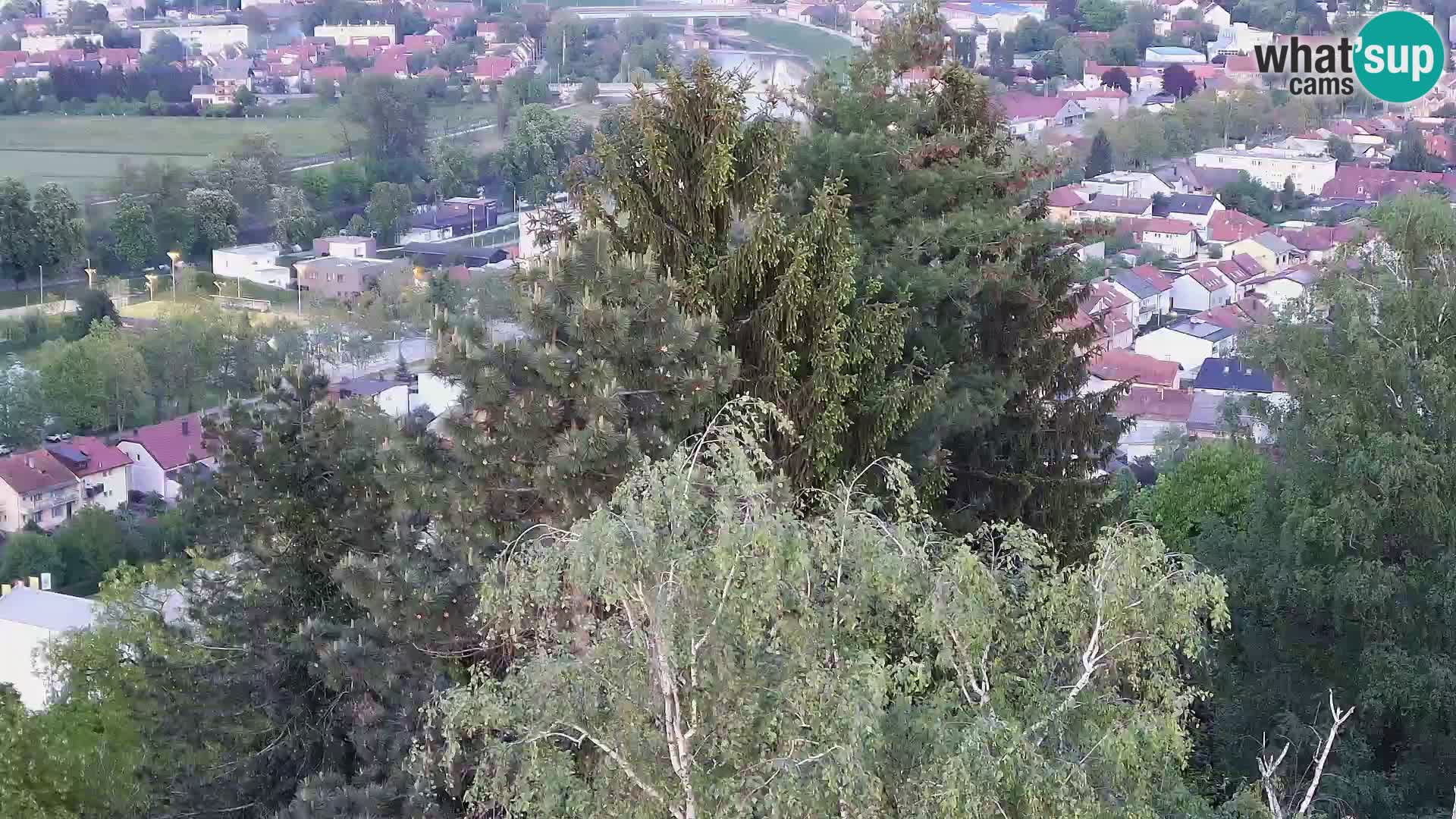 Spletna kamera Karlovac Dubovac grad – Pogled v živo na zgodovinsko znamenitost Karlovca