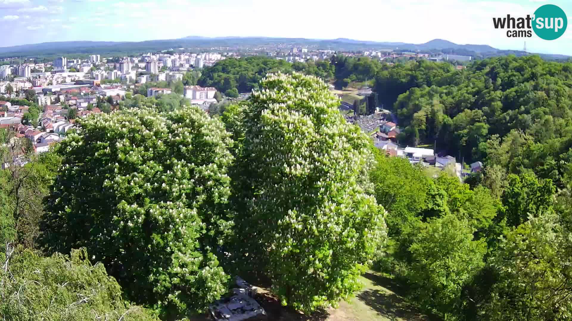 Spletna kamera Karlovac Dubovac grad – Pogled v živo na zgodovinsko znamenitost Karlovca