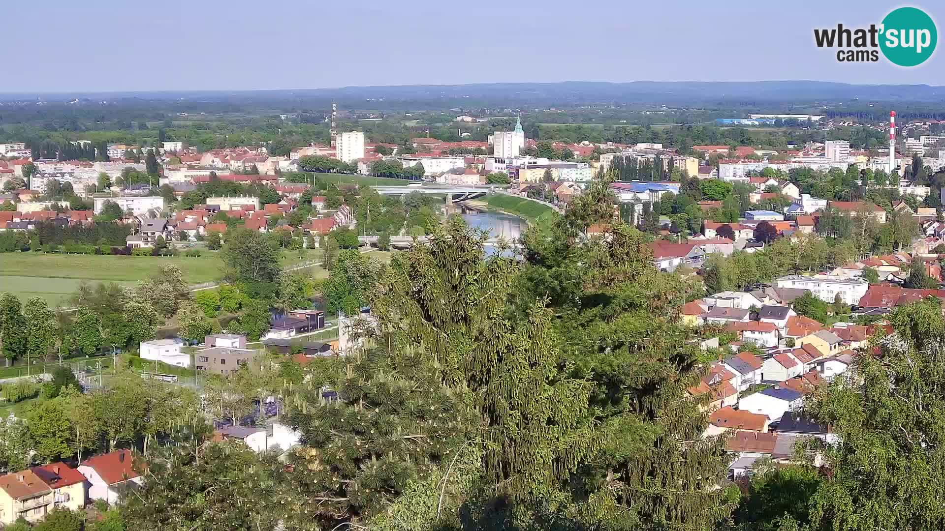 Spletna kamera Karlovac Dubovac grad – Pogled v živo na zgodovinsko znamenitost Karlovca