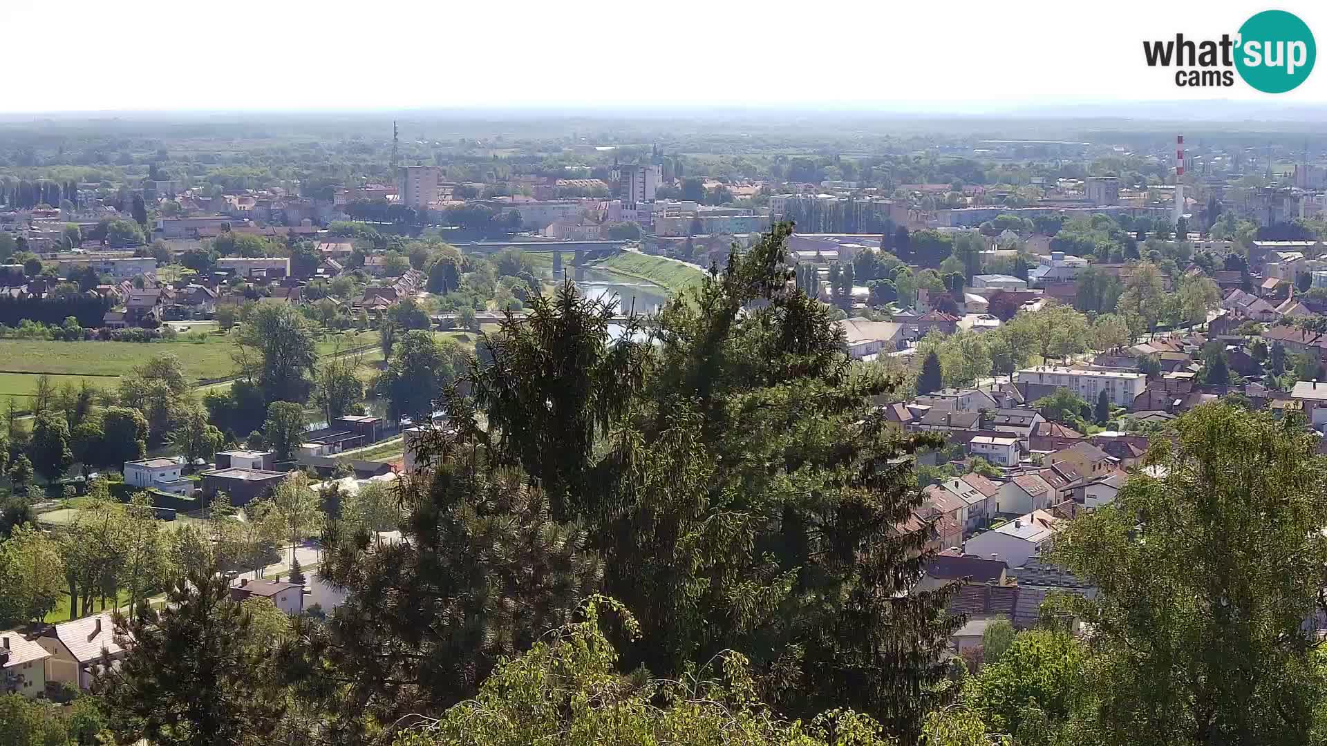 Spletna kamera Karlovac Dubovac grad – Pogled v živo na zgodovinsko znamenitost Karlovca