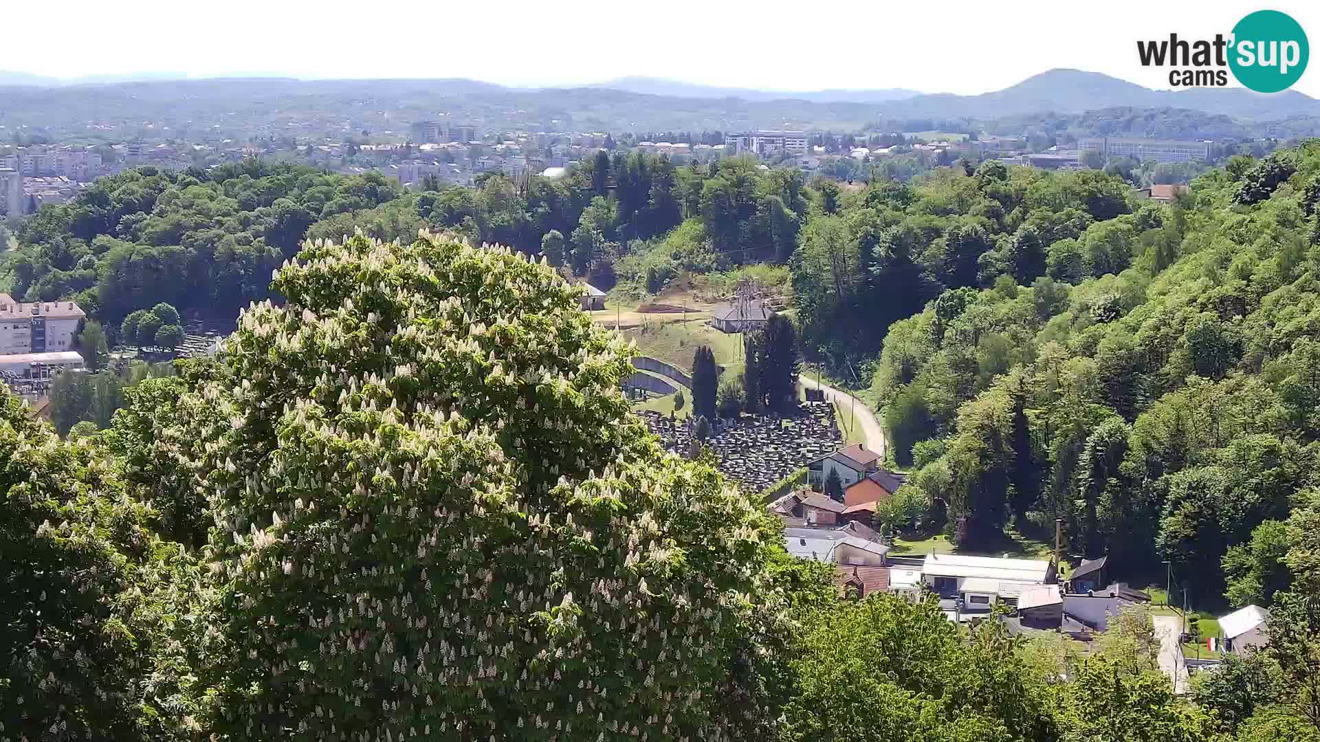 Spletna kamera Karlovac Dubovac grad – Pogled v živo na zgodovinsko znamenitost Karlovca