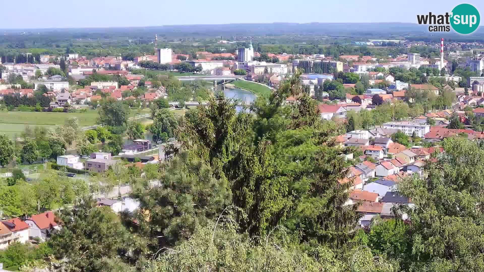 Spletna kamera Karlovac Dubovac grad – Pogled v živo na zgodovinsko znamenitost Karlovca