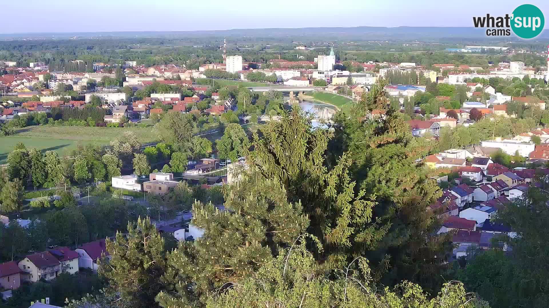 Spletna kamera Karlovac Dubovac grad – Pogled v živo na zgodovinsko znamenitost Karlovca