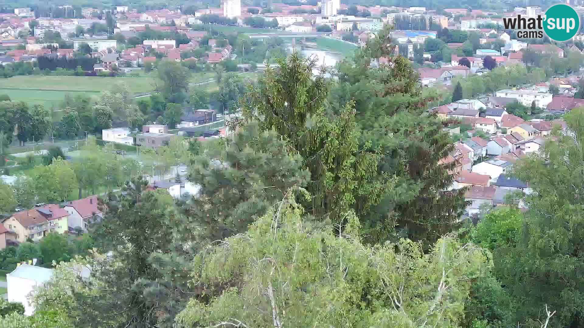 Spletna kamera Karlovac Dubovac grad – Pogled v živo na zgodovinsko znamenitost Karlovca