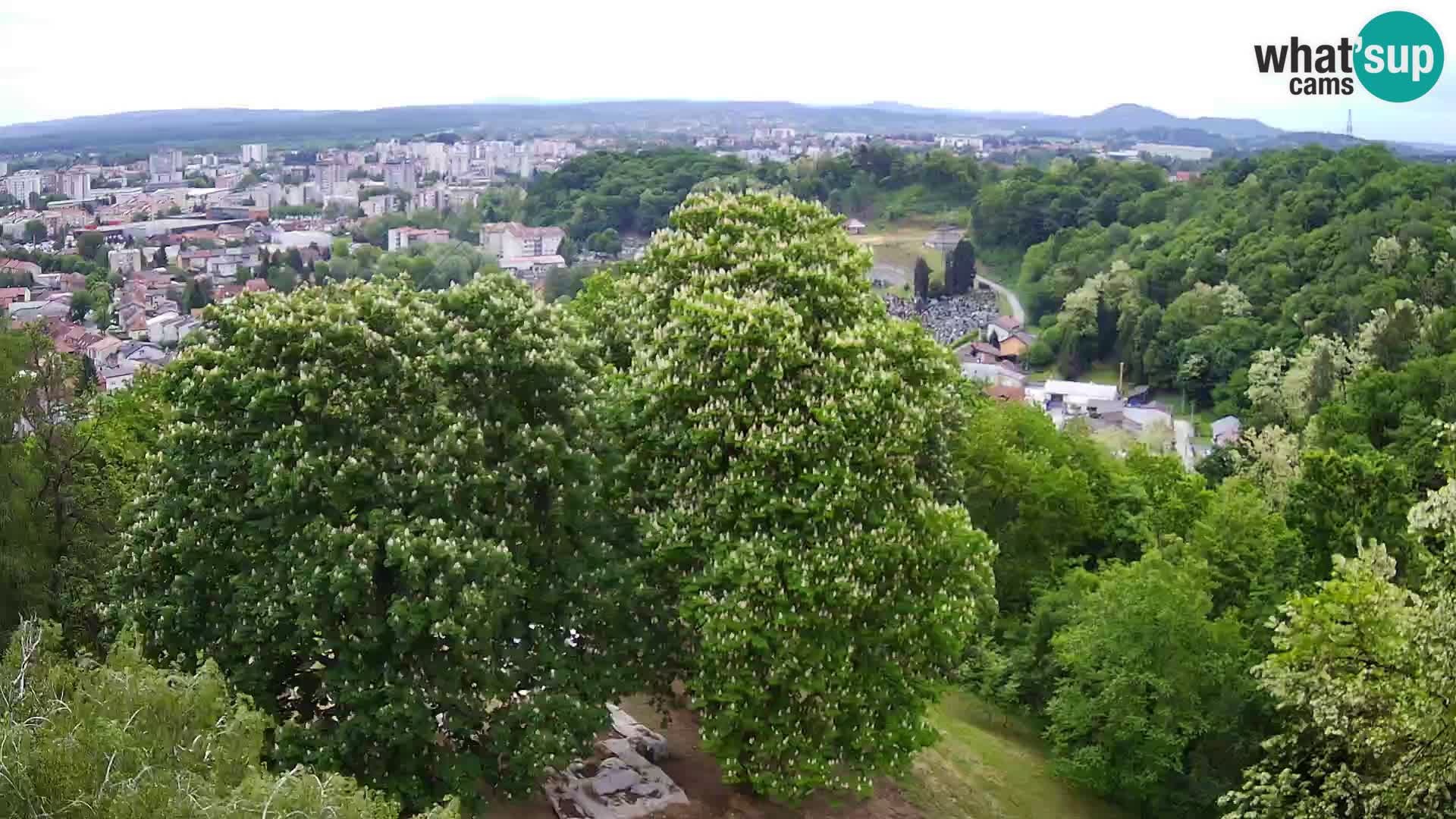 Spletna kamera Karlovac Dubovac grad – Pogled v živo na zgodovinsko znamenitost Karlovca