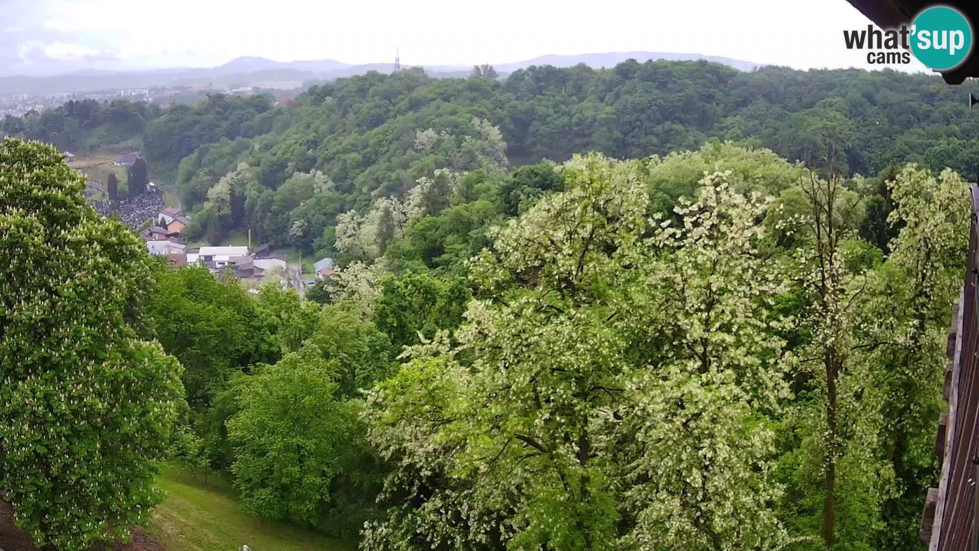 Spletna kamera Karlovac Dubovac grad – Pogled v živo na zgodovinsko znamenitost Karlovca