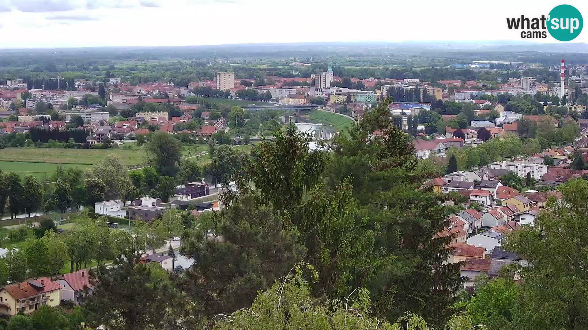 Spletna kamera Karlovac Dubovac grad – Pogled v živo na zgodovinsko znamenitost Karlovca