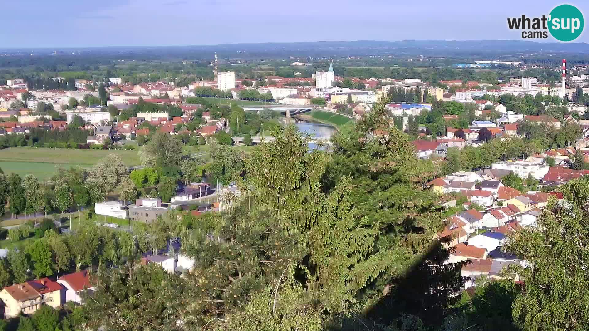 Spletna kamera Karlovac Dubovac grad – Pogled v živo na zgodovinsko znamenitost Karlovca