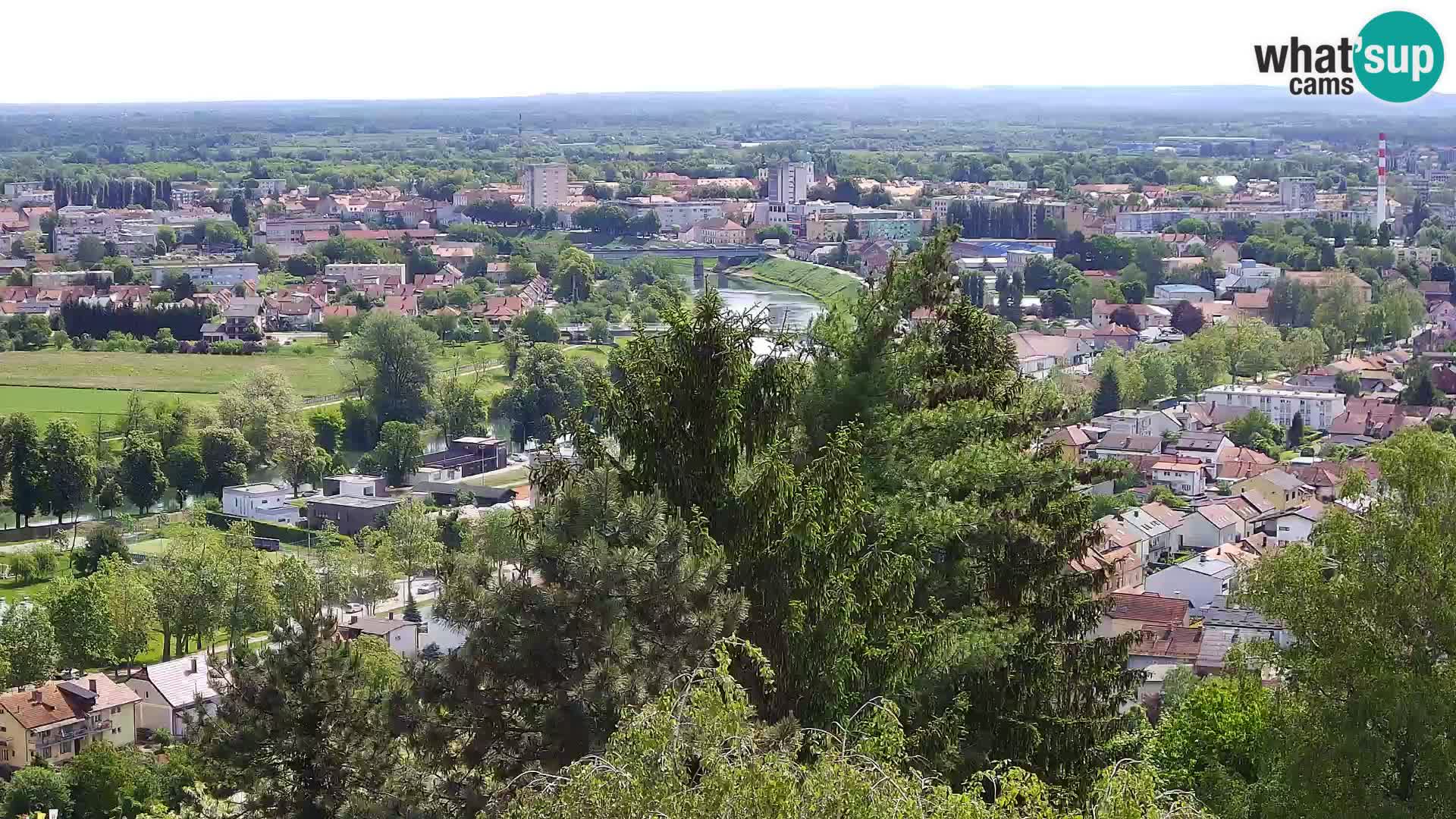 Spletna kamera Karlovac Dubovac grad – Pogled v živo na zgodovinsko znamenitost Karlovca