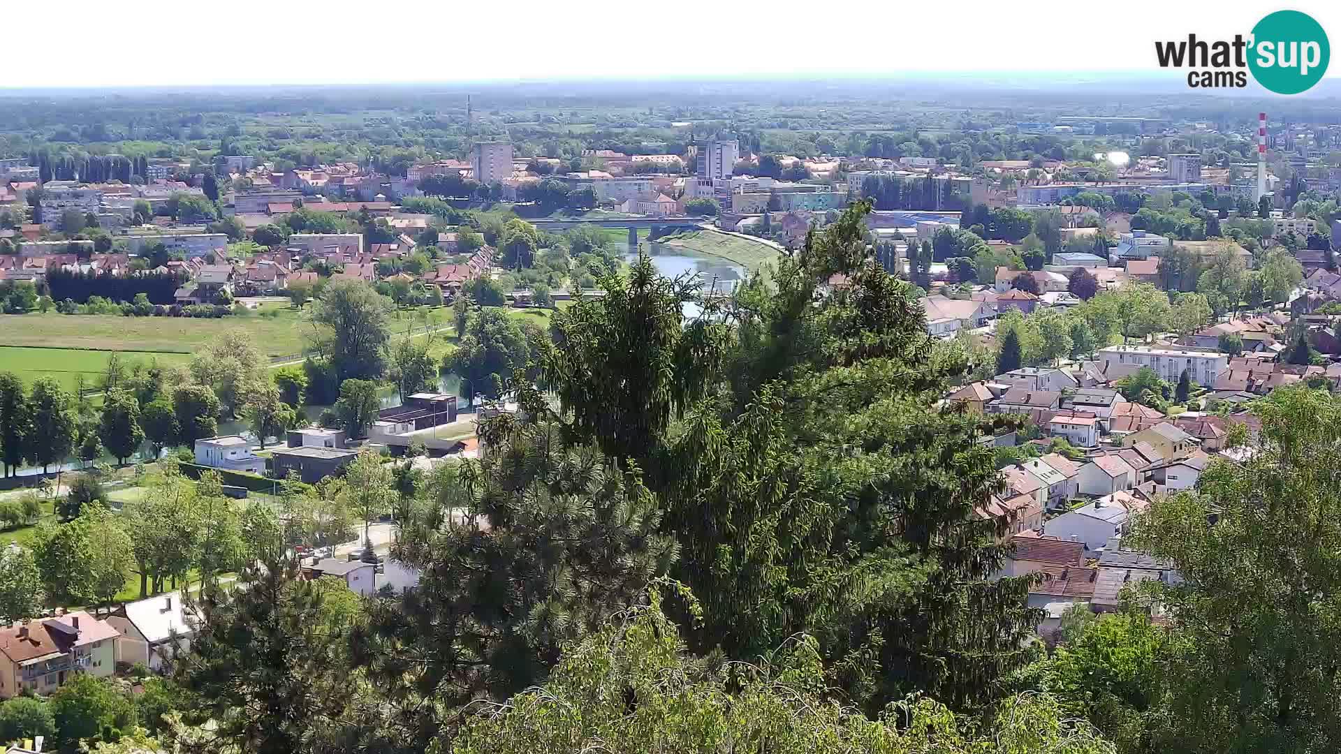 Spletna kamera Karlovac Dubovac grad – Pogled v živo na zgodovinsko znamenitost Karlovca