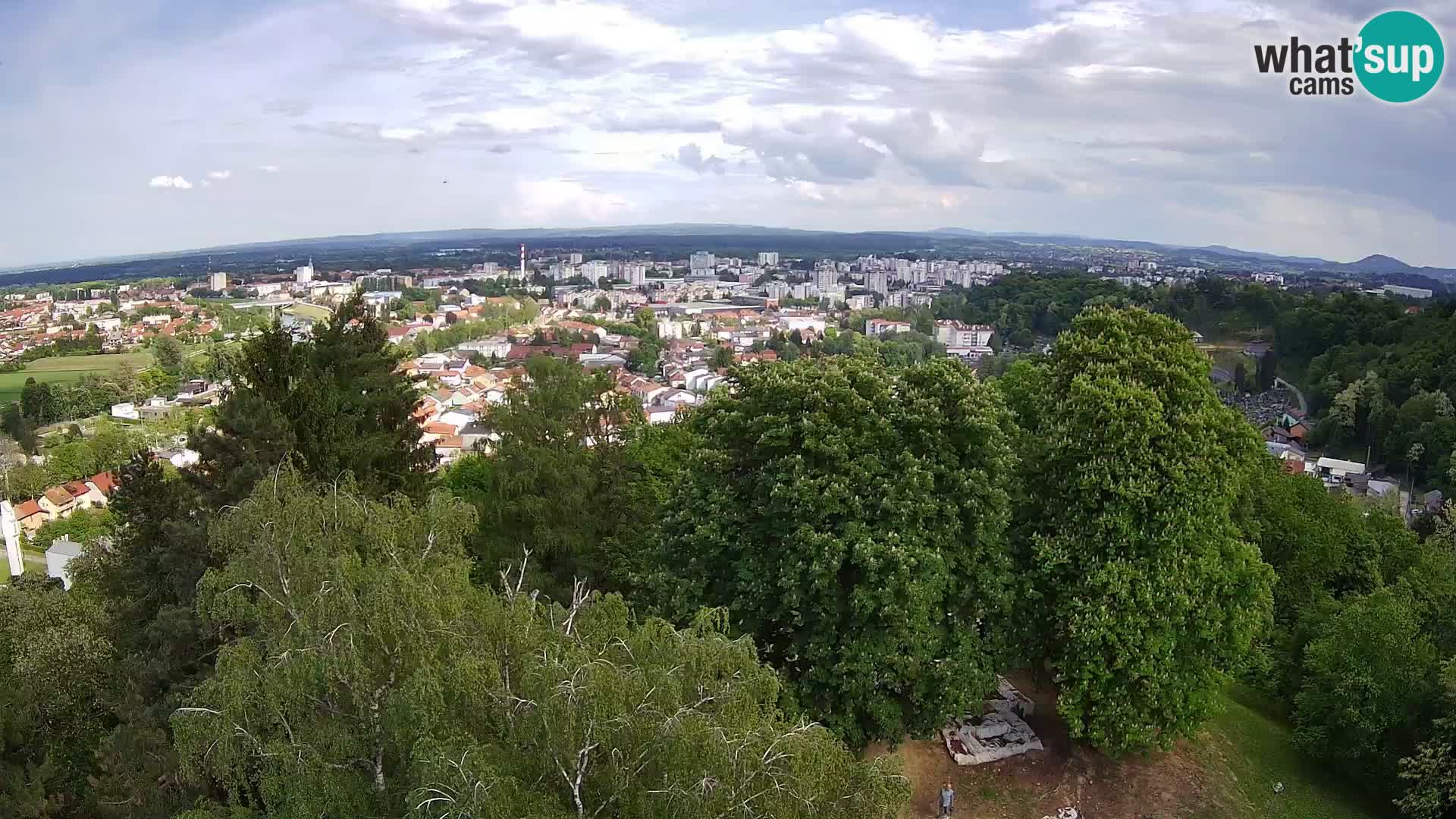 Spletna kamera Karlovac Dubovac grad – Pogled v živo na zgodovinsko znamenitost Karlovca