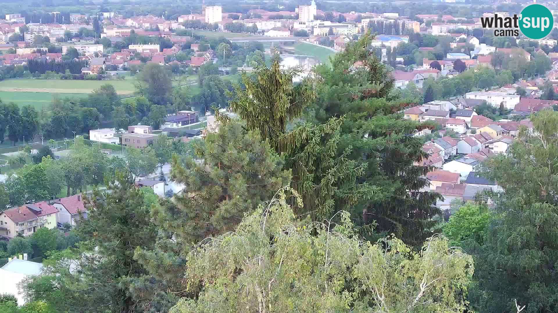 Spletna kamera Karlovac Dubovac grad – Pogled v živo na zgodovinsko znamenitost Karlovca