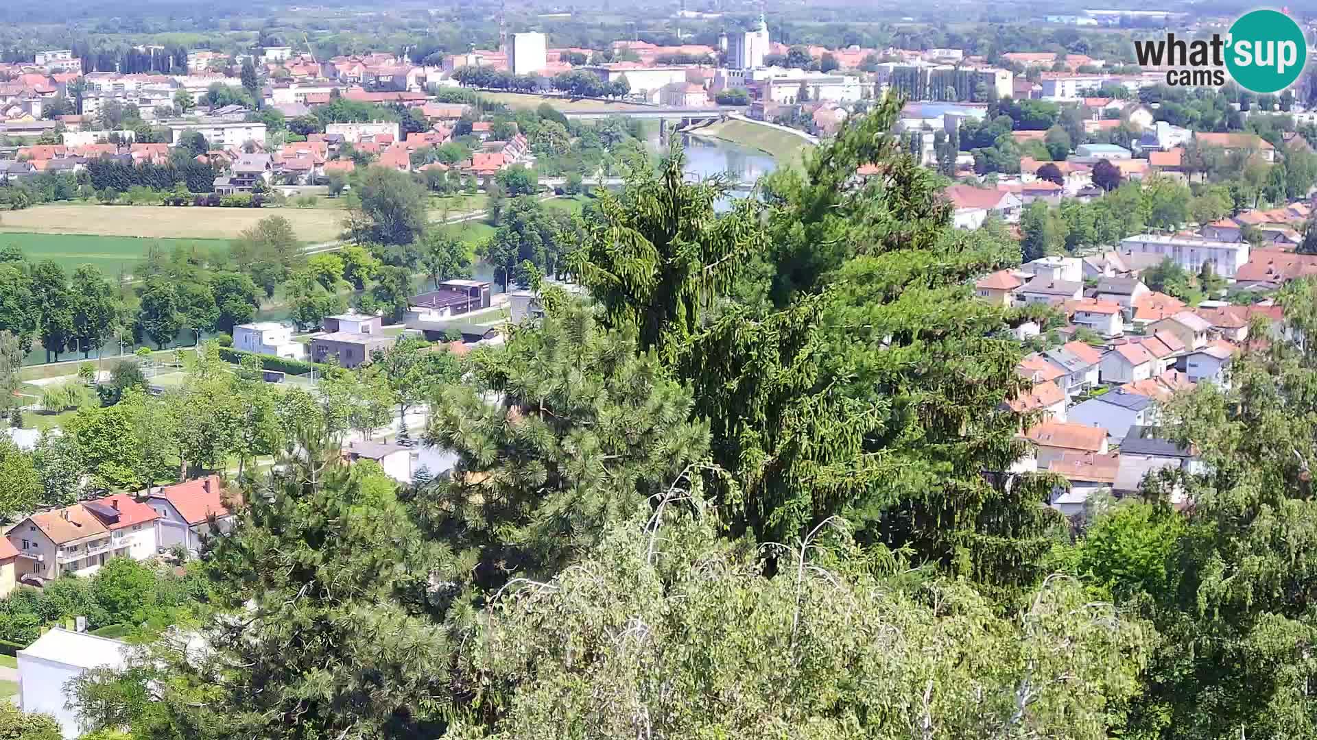 Spletna kamera Karlovac Dubovac grad – Pogled v živo na zgodovinsko znamenitost Karlovca