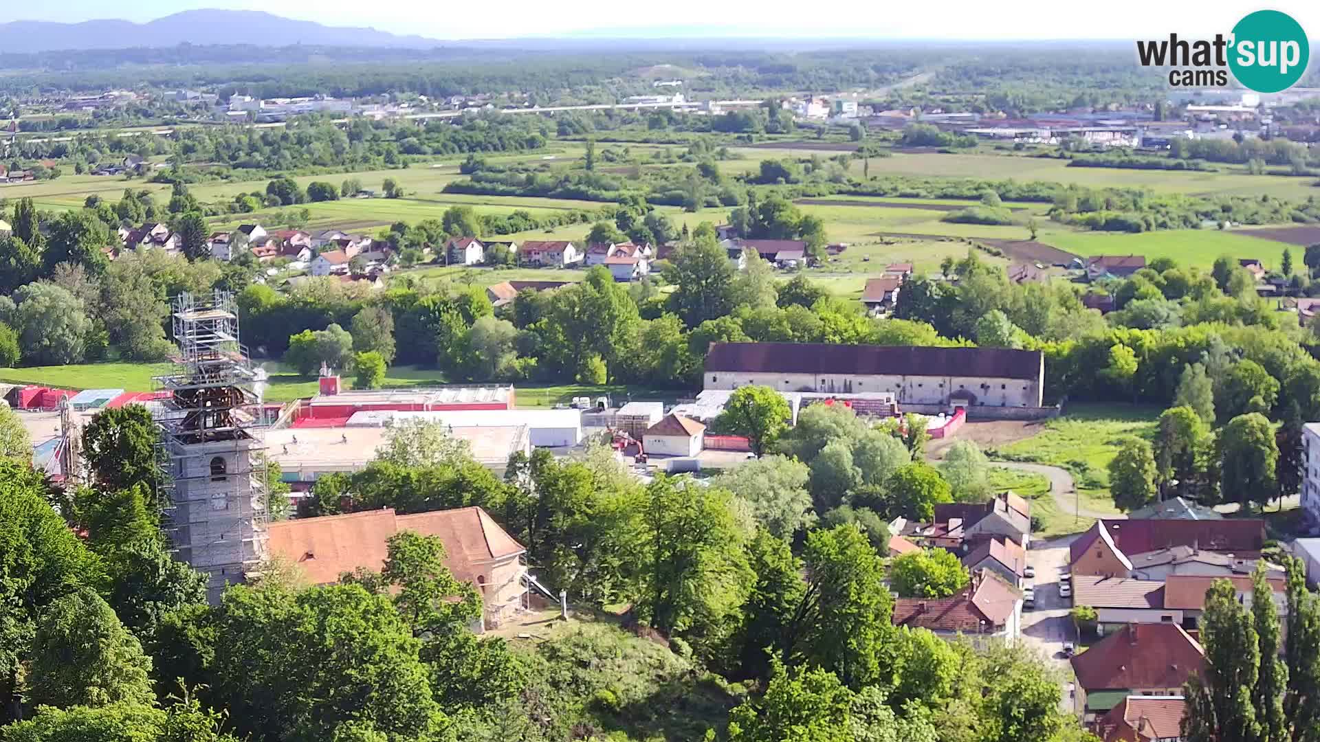 Spletna kamera Karlovac Dubovac grad – Pogled v živo na zgodovinsko znamenitost Karlovca